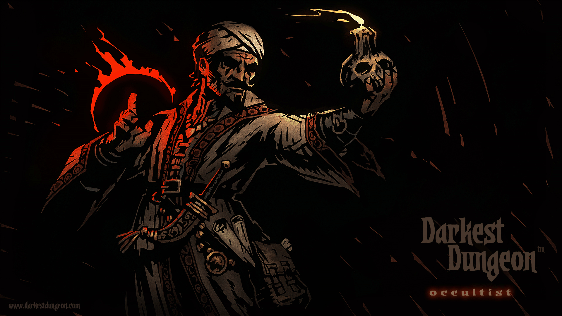 Wallpaper RPG, Darkest Dungeon, Red