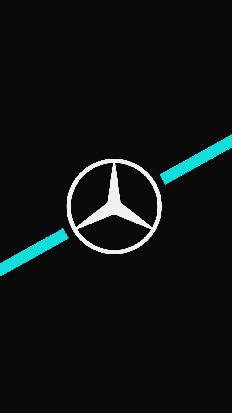 Mercedes Logo Dark Minimalism