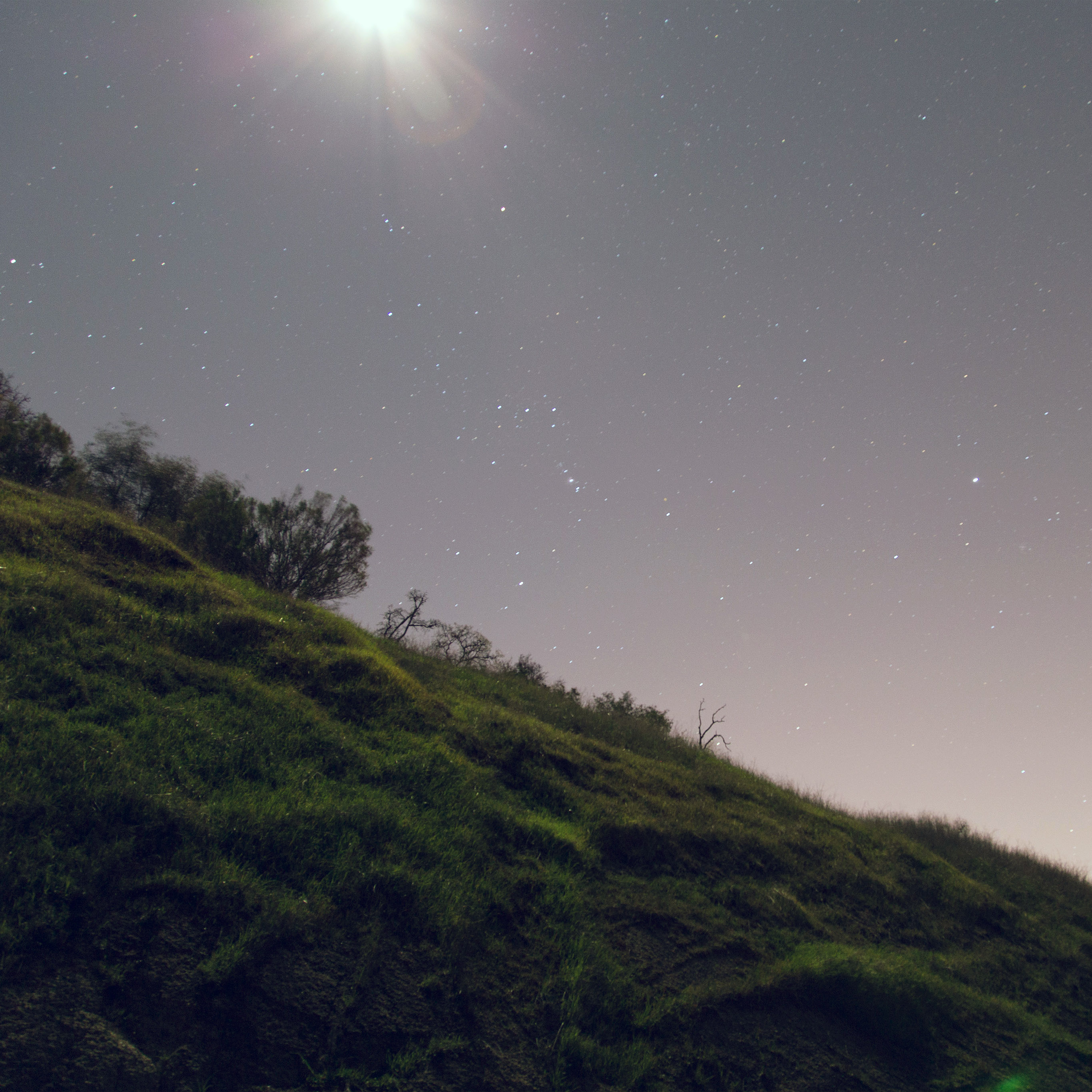 Night Mountain Sky Starry Nature