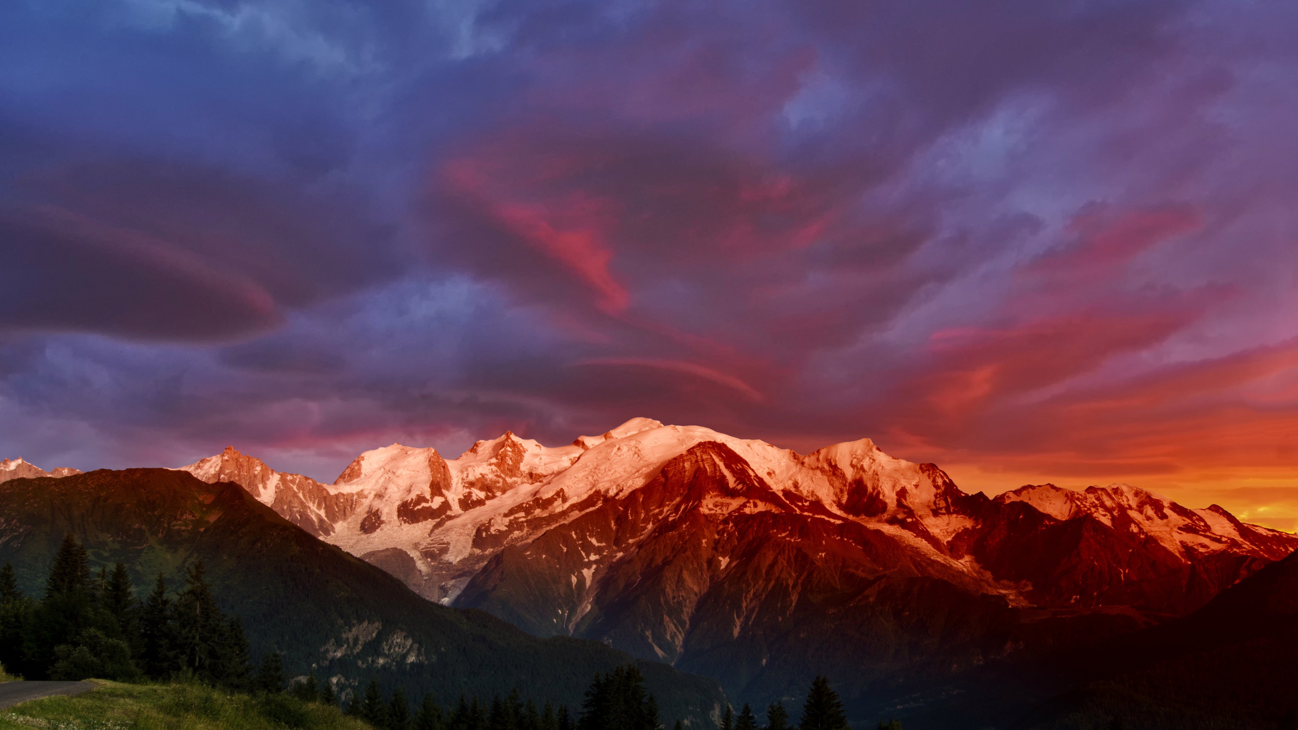 Wallpaper mountains, Alps, Mont Blanc