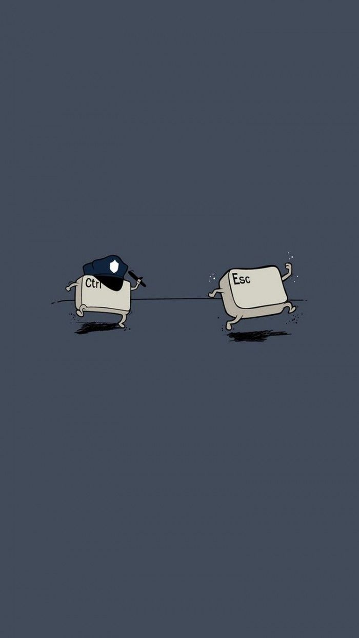 Ctrl Esc Chase Funny IPhone 6 Wallpaper
