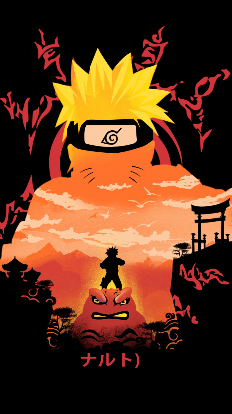 Naruto Wallpaper 4K, Digital Art, Black