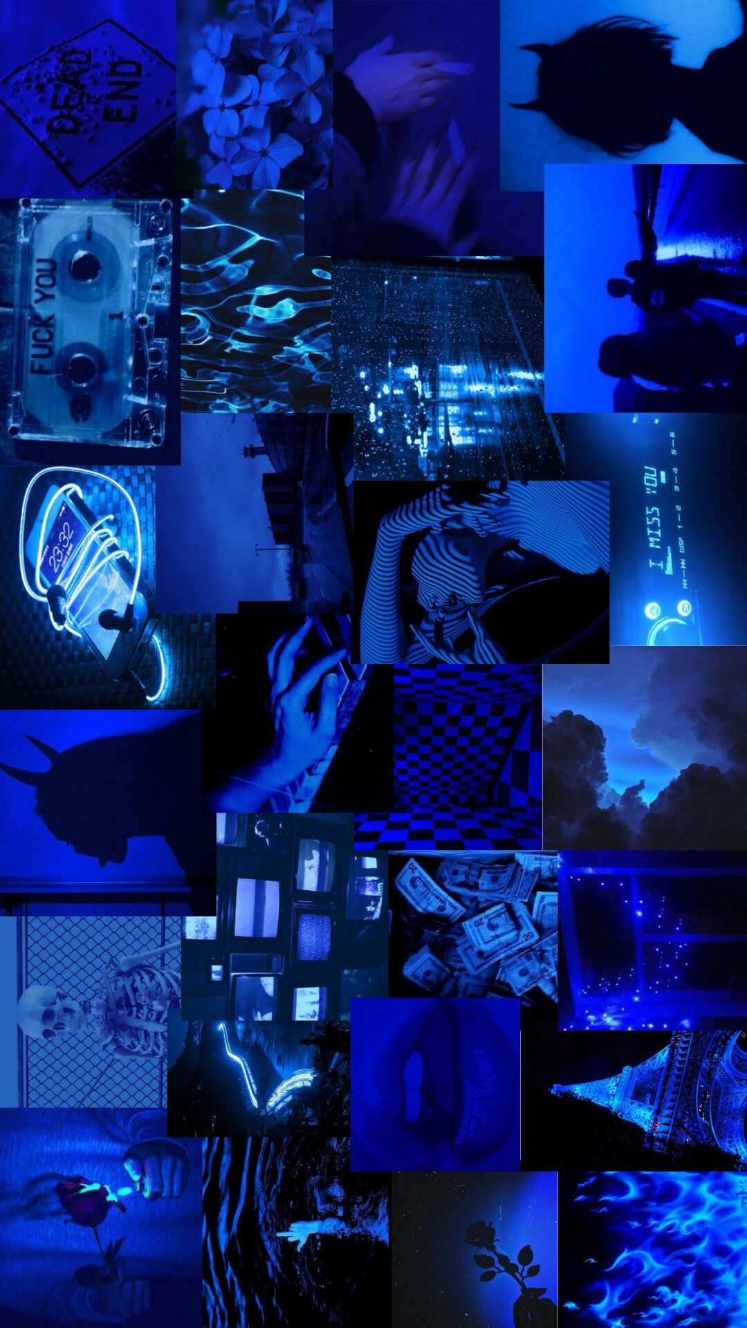 Dark Blue Aesthetic iPhone Wallpaper