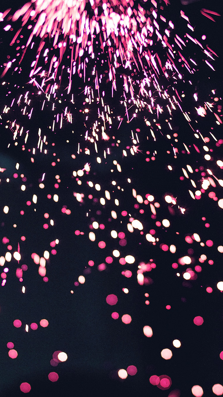 Light Bokeh Fire Pattern Pink