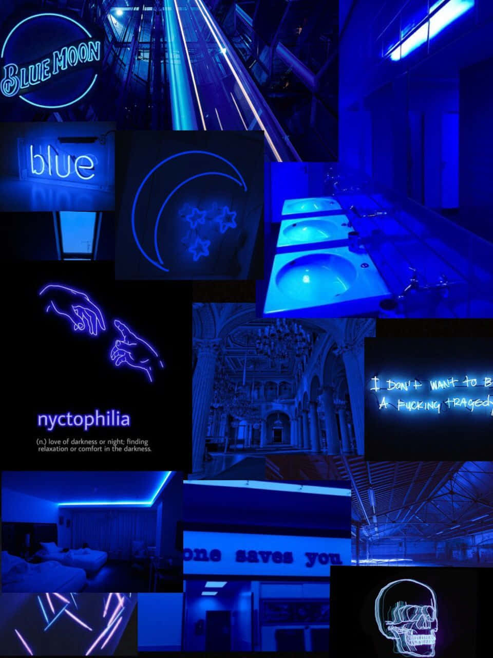 Blue Aesthetic Neon HD Wallpaper