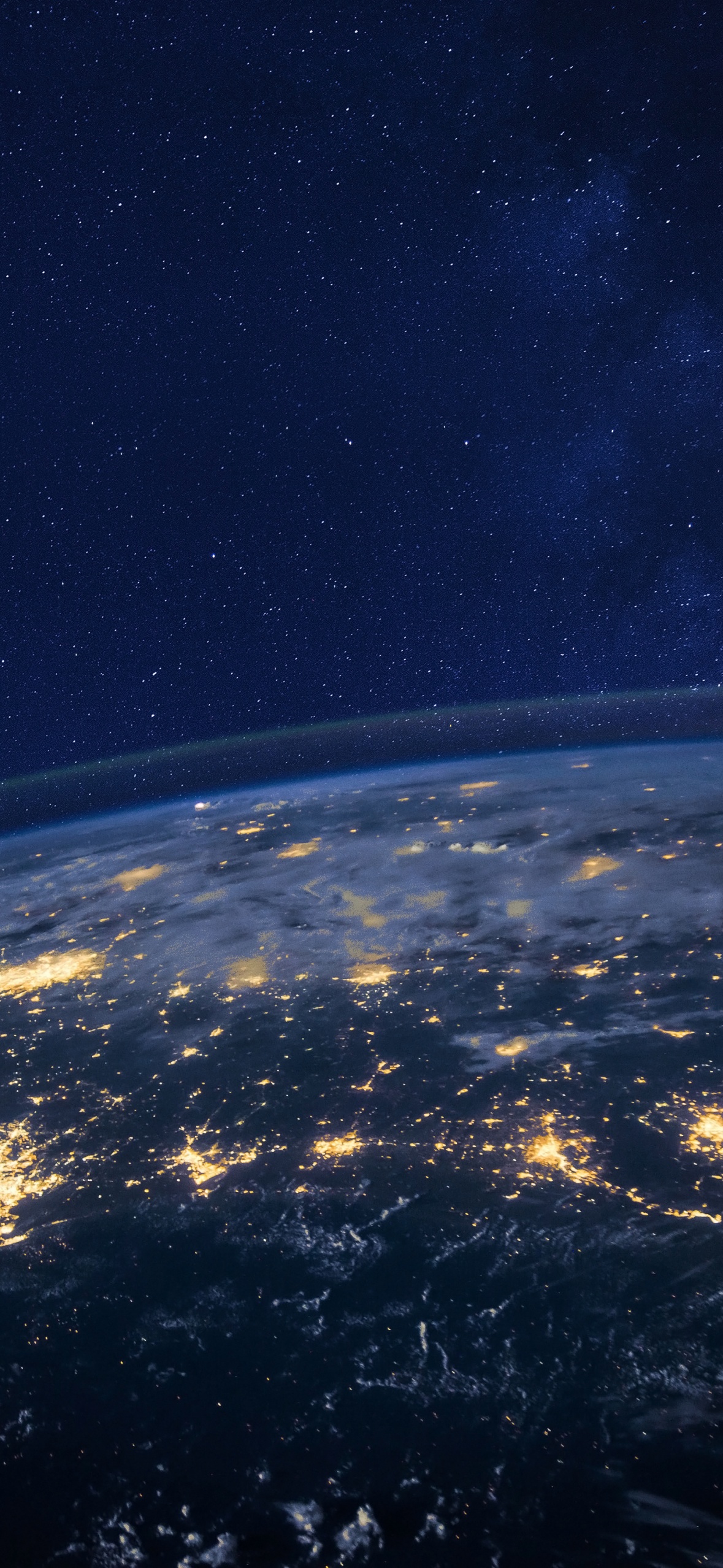 Earth Wallpaper 4K, Starry sky, Night