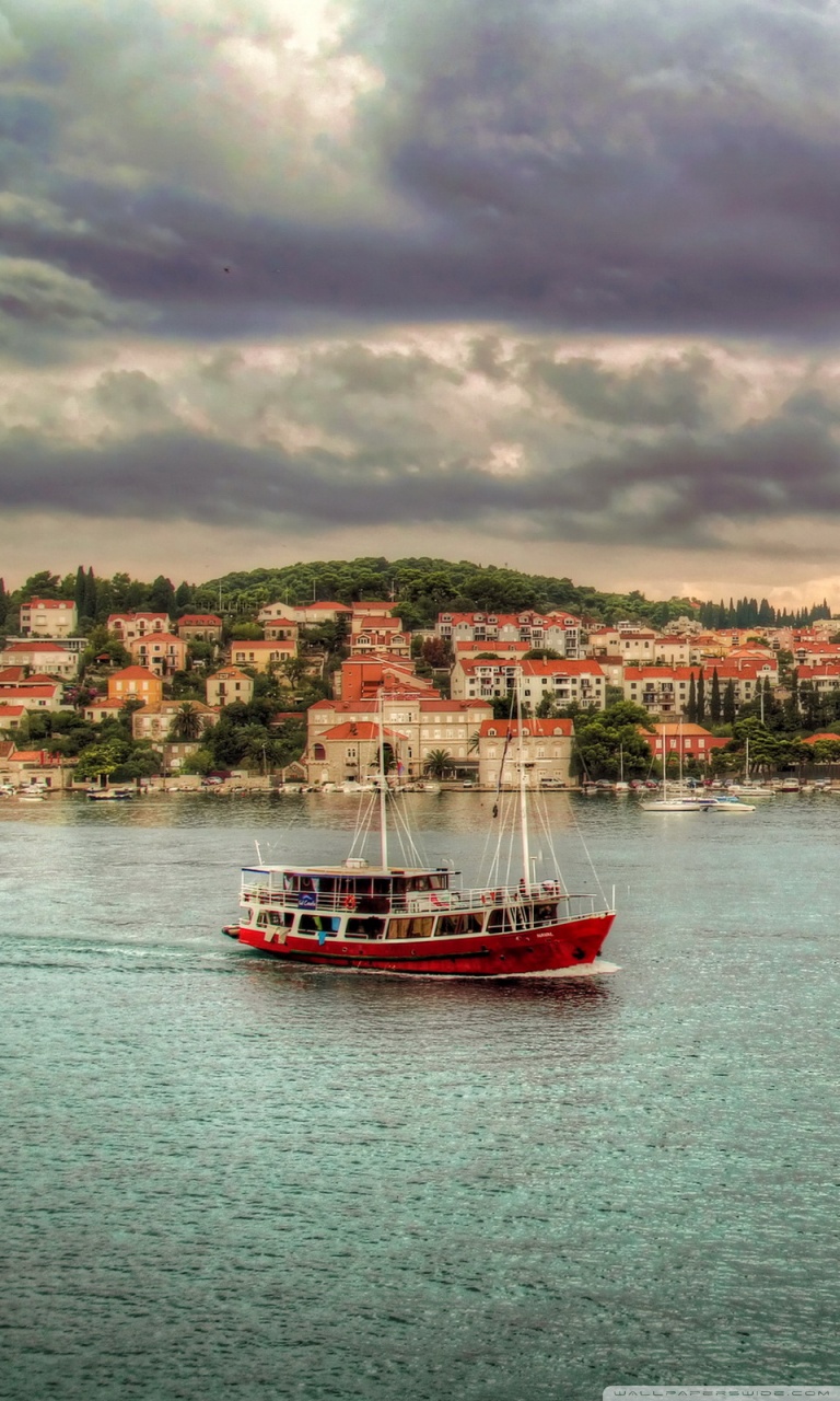 Dubrovnik, Croatia, Boat Ultra HD