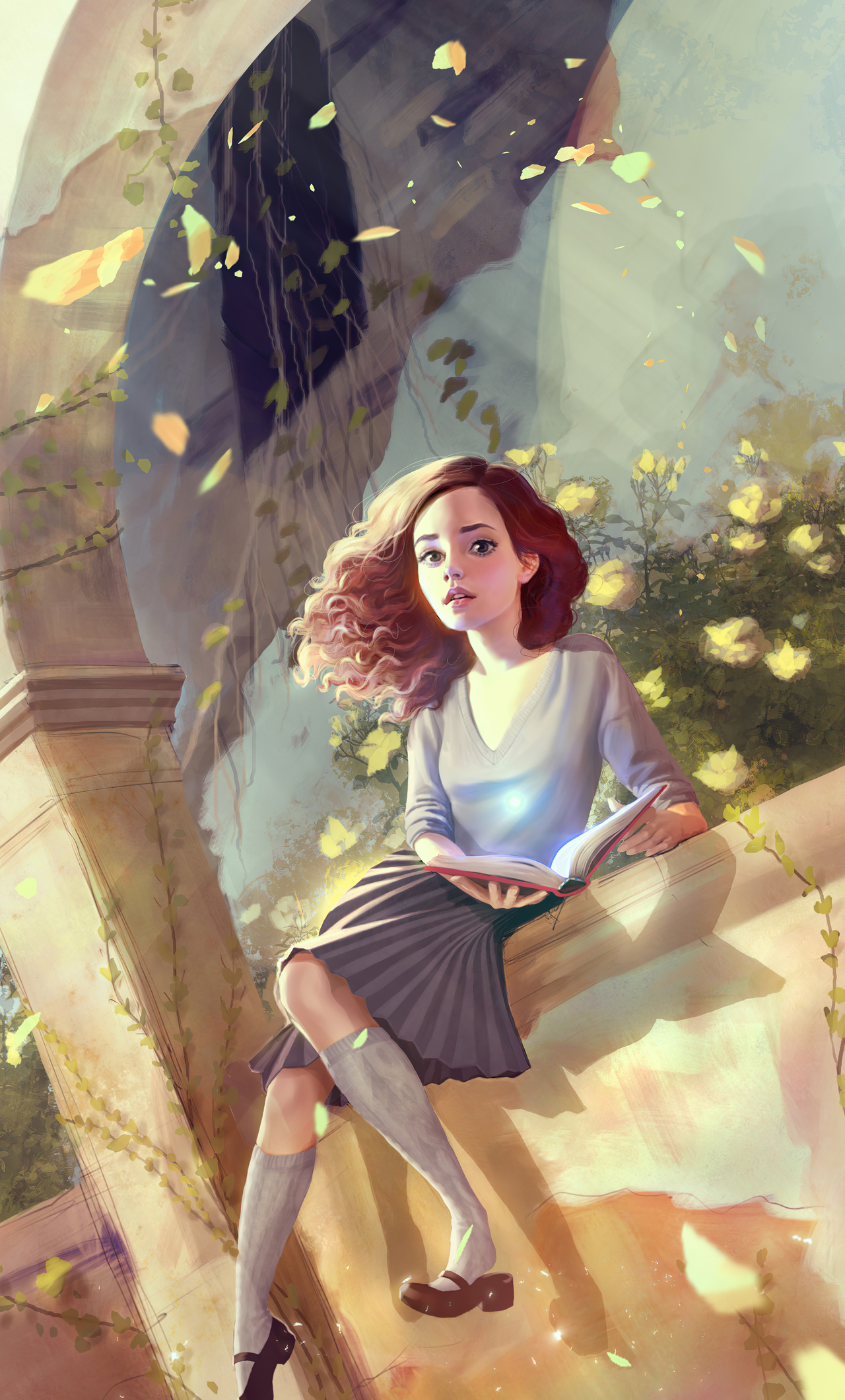 Hermione Sitting Fanart 4k