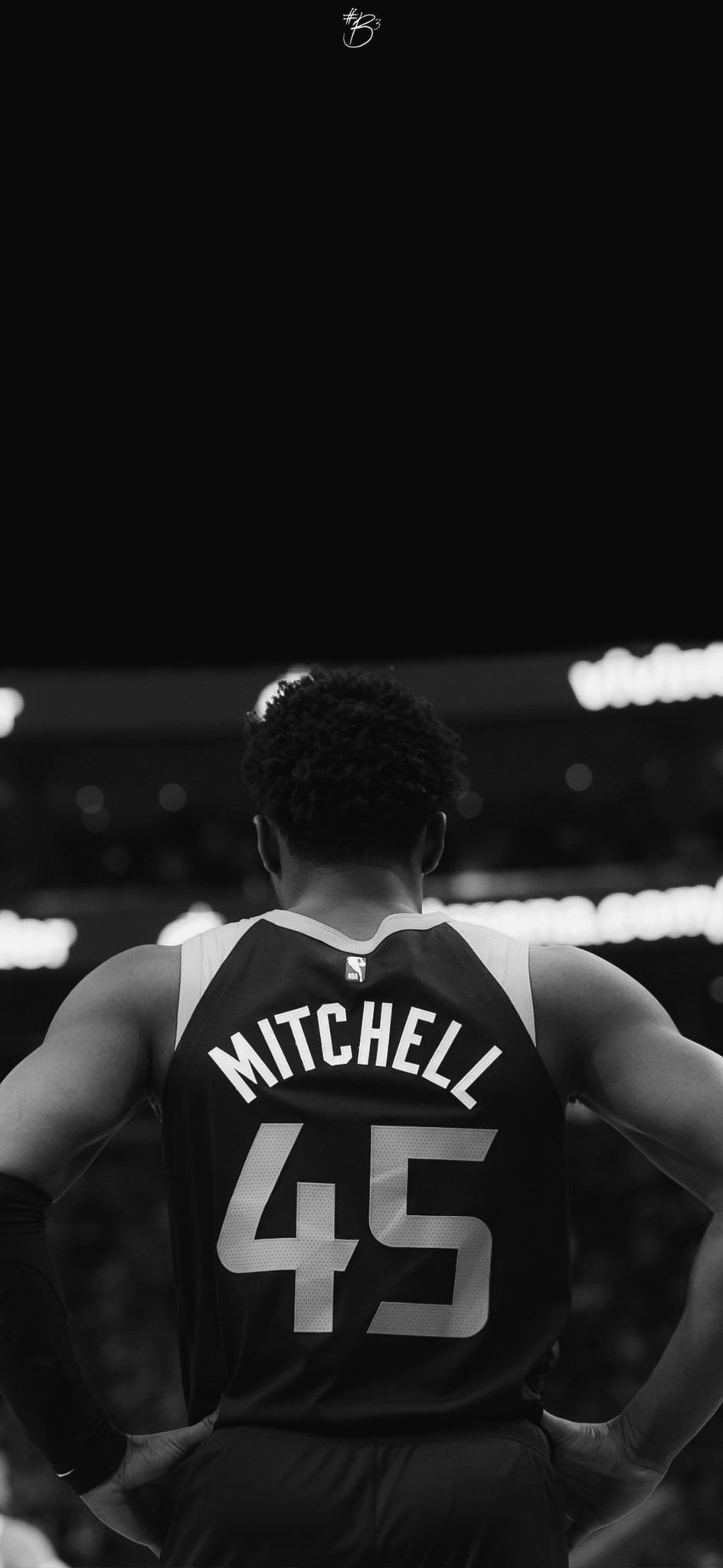 Donovan Mitchell B&W