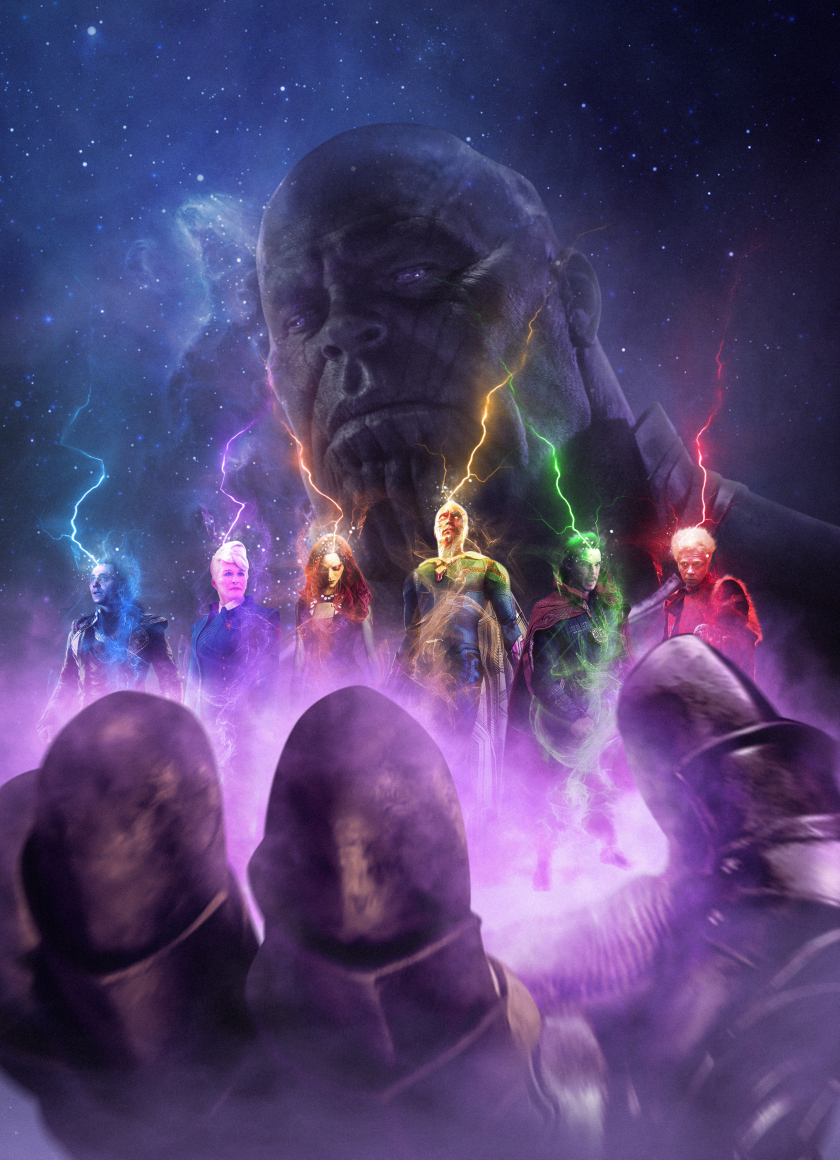 Download wallpaper 840x1160 thanos