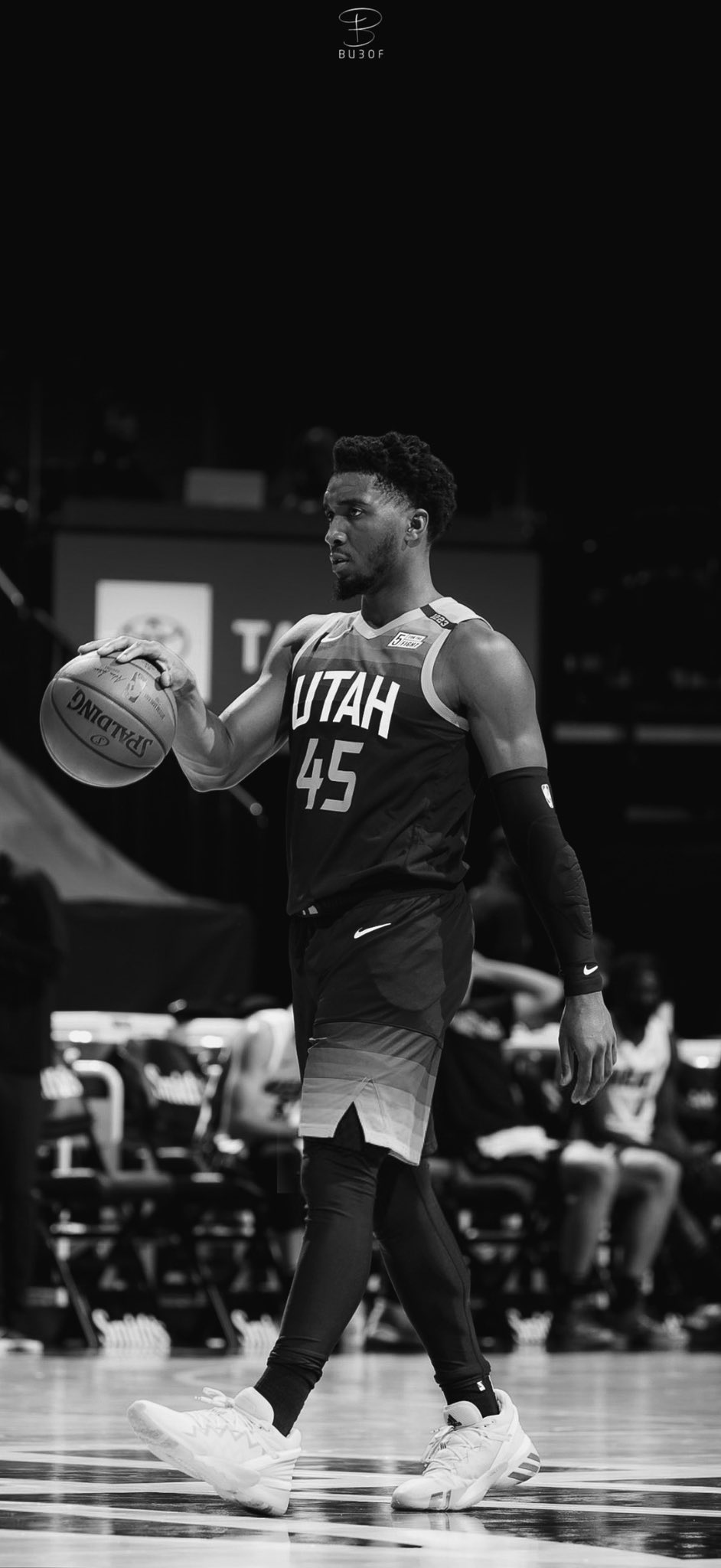 Donovan Mitchell B&W