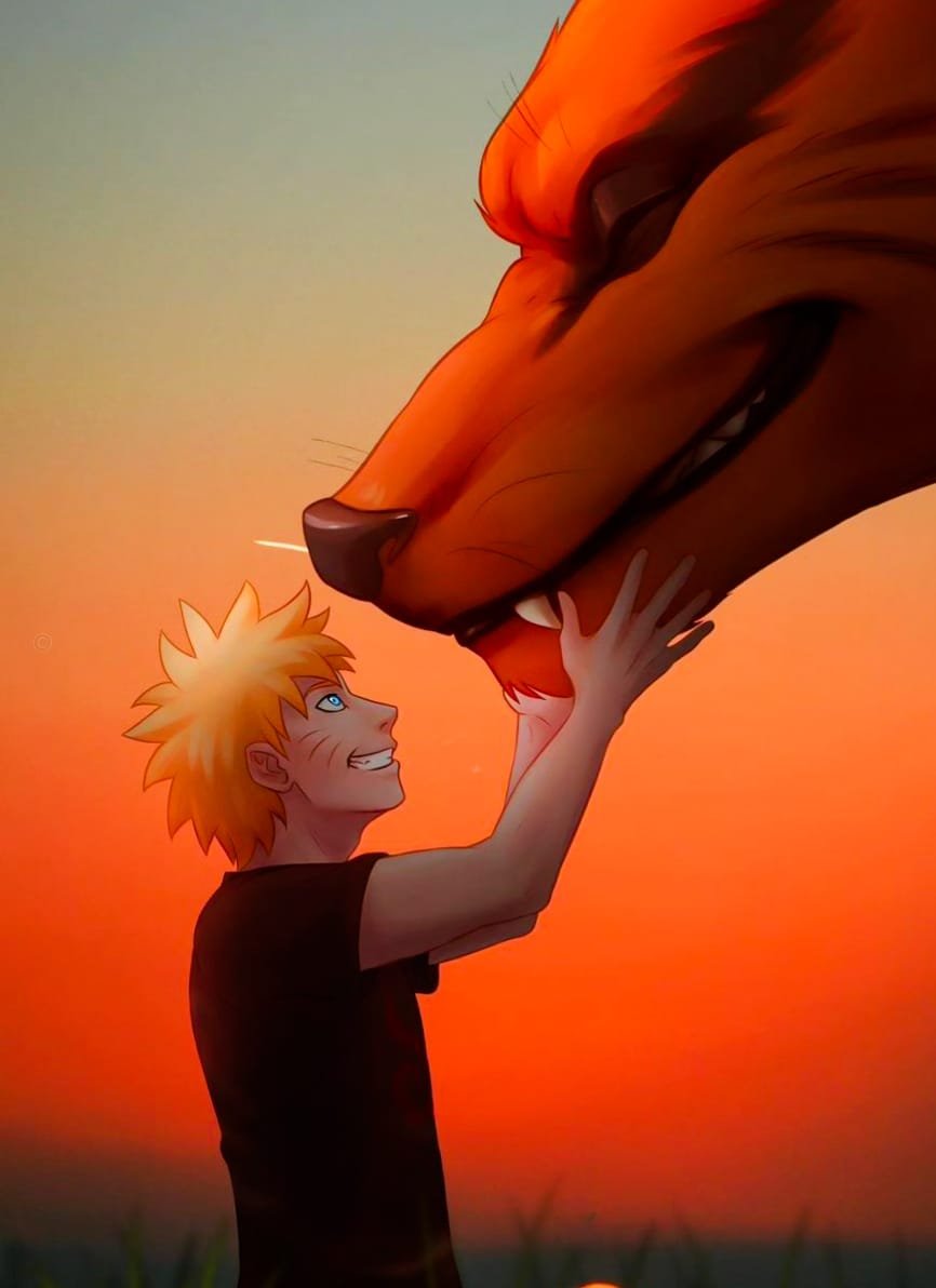 Naruto and Kurama wallpaper 4K HD & Image