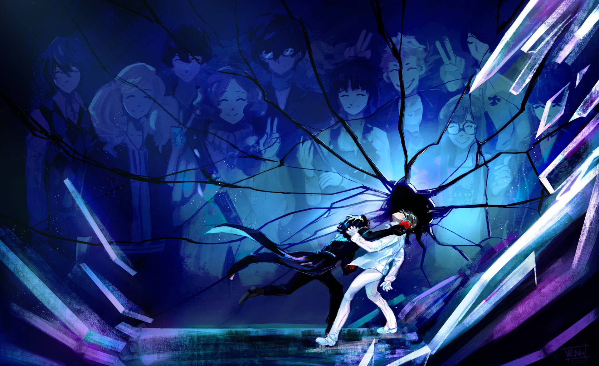 Download Persona 5 Royal Goro And Joker Wallpaper