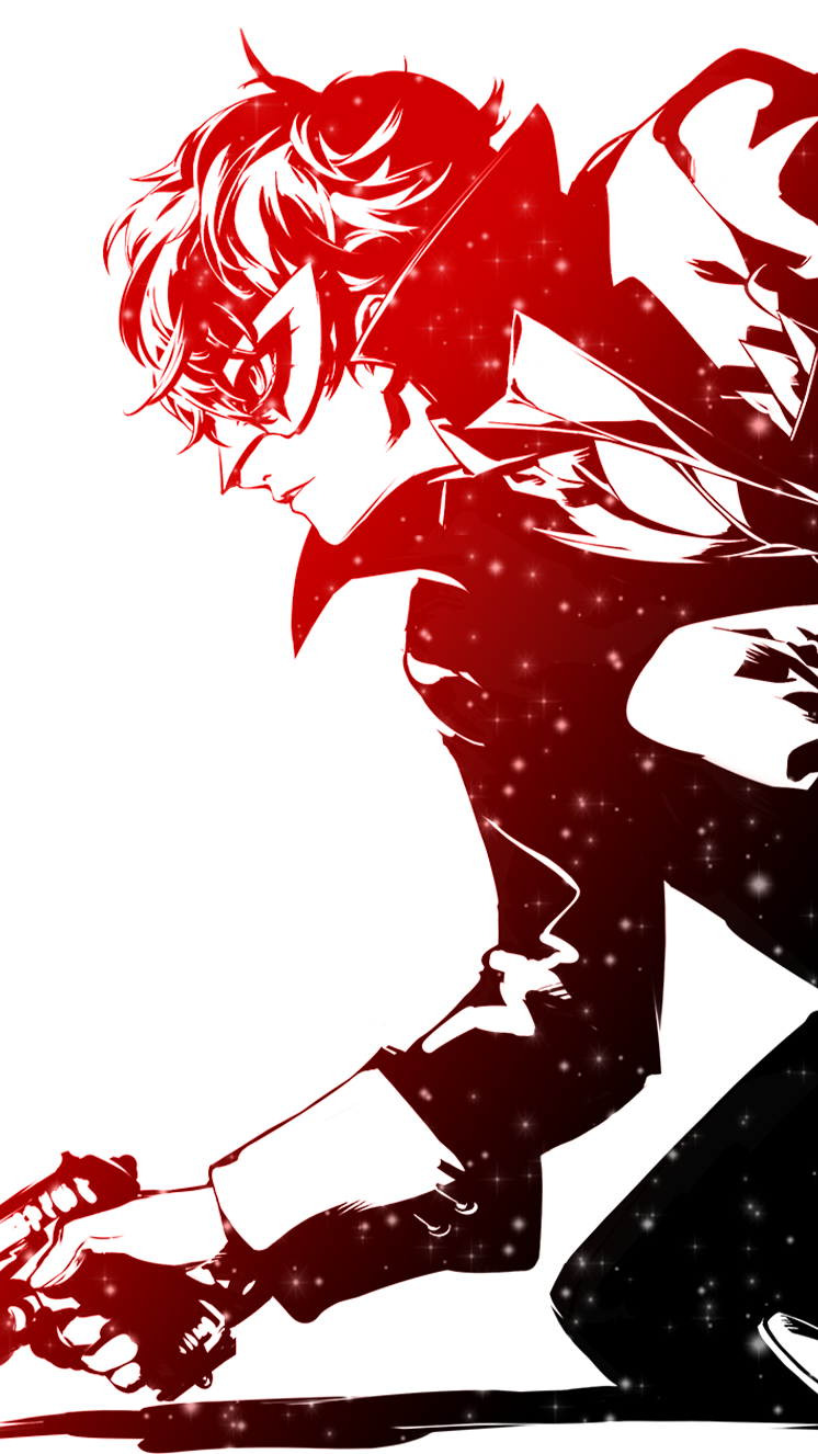 persona 5 protagonist phone wallpaper