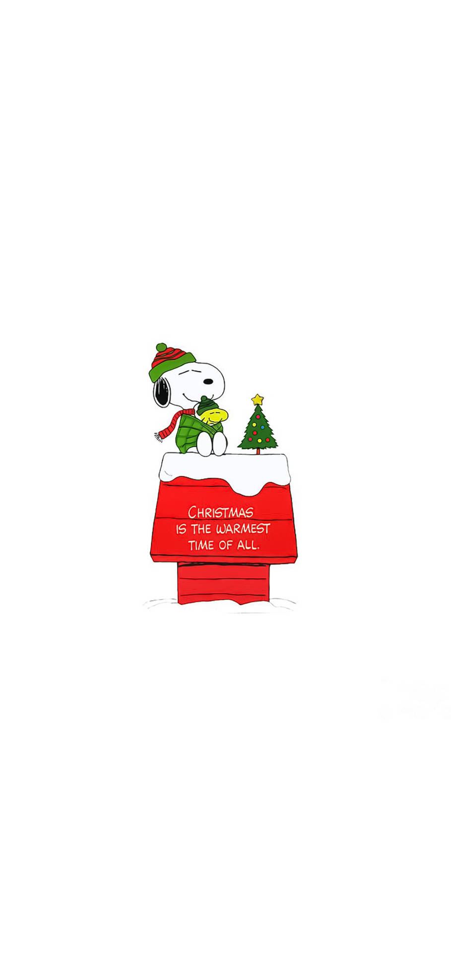 festive Snoopy celebrates the holidays