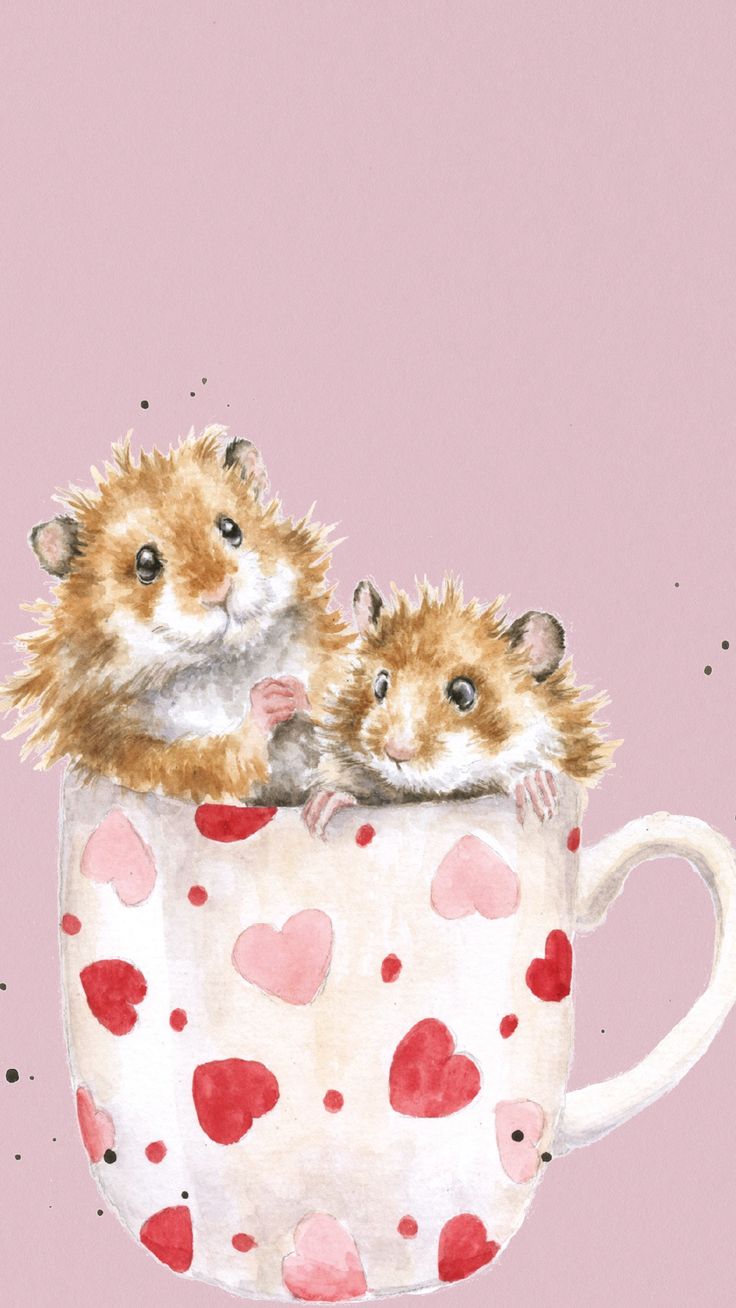 Hamster Phone Wallpaper. Cute