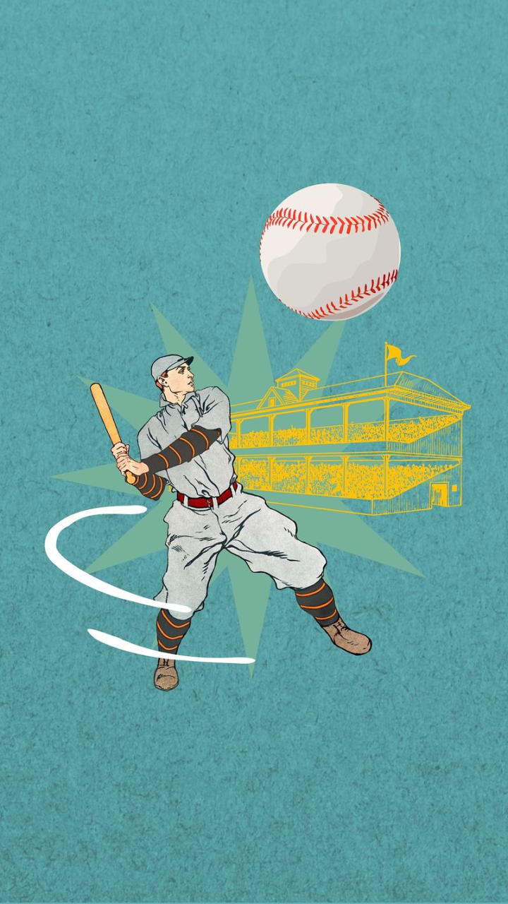 Free: Baseball sports collage iPhone