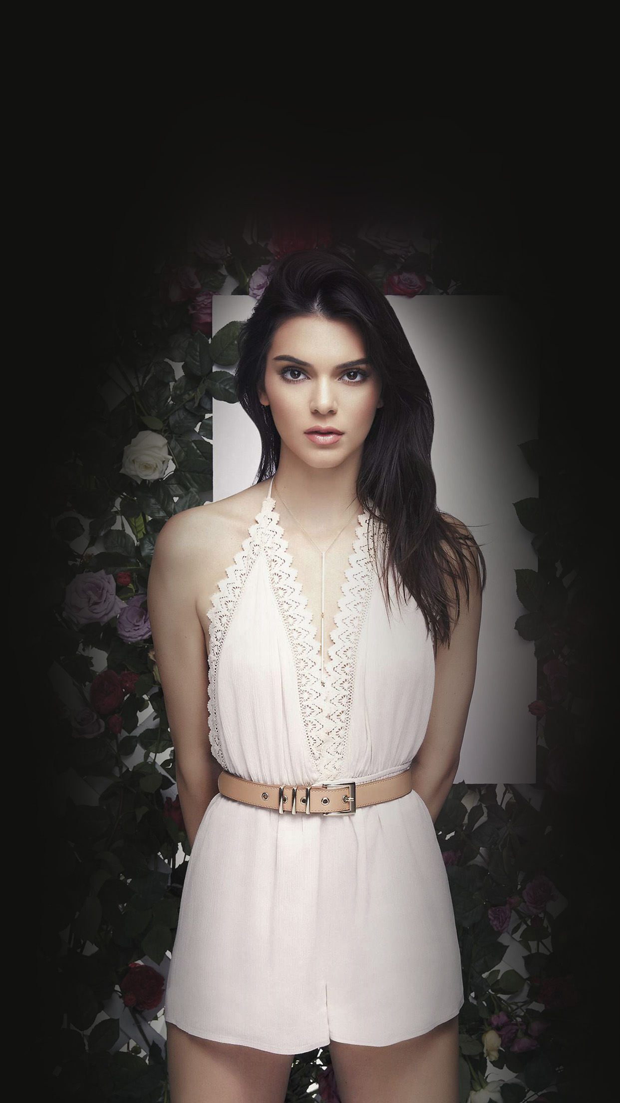 Kendall Jenner Flower Dark