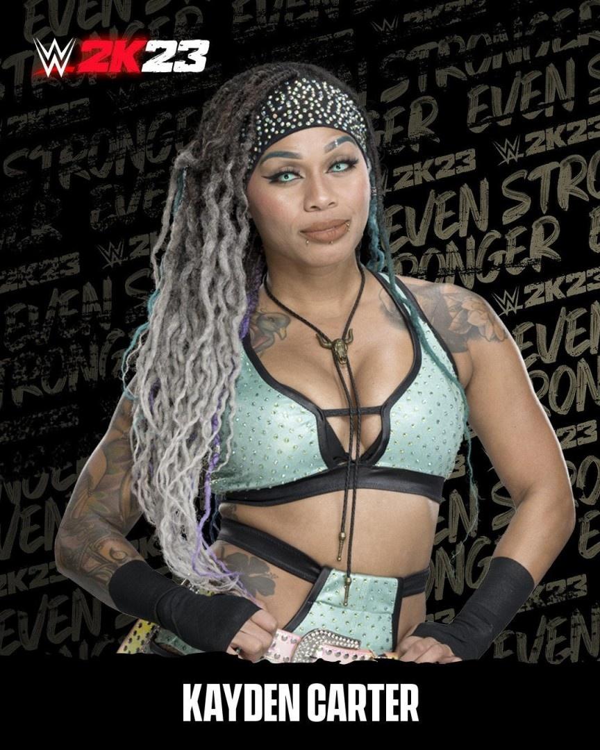 Kayden Carter. WWE 2K23 Roster