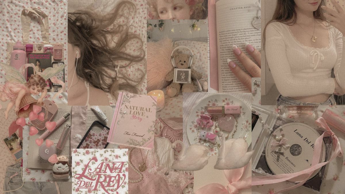 Coquette girl aesthetic wallpaper desktop