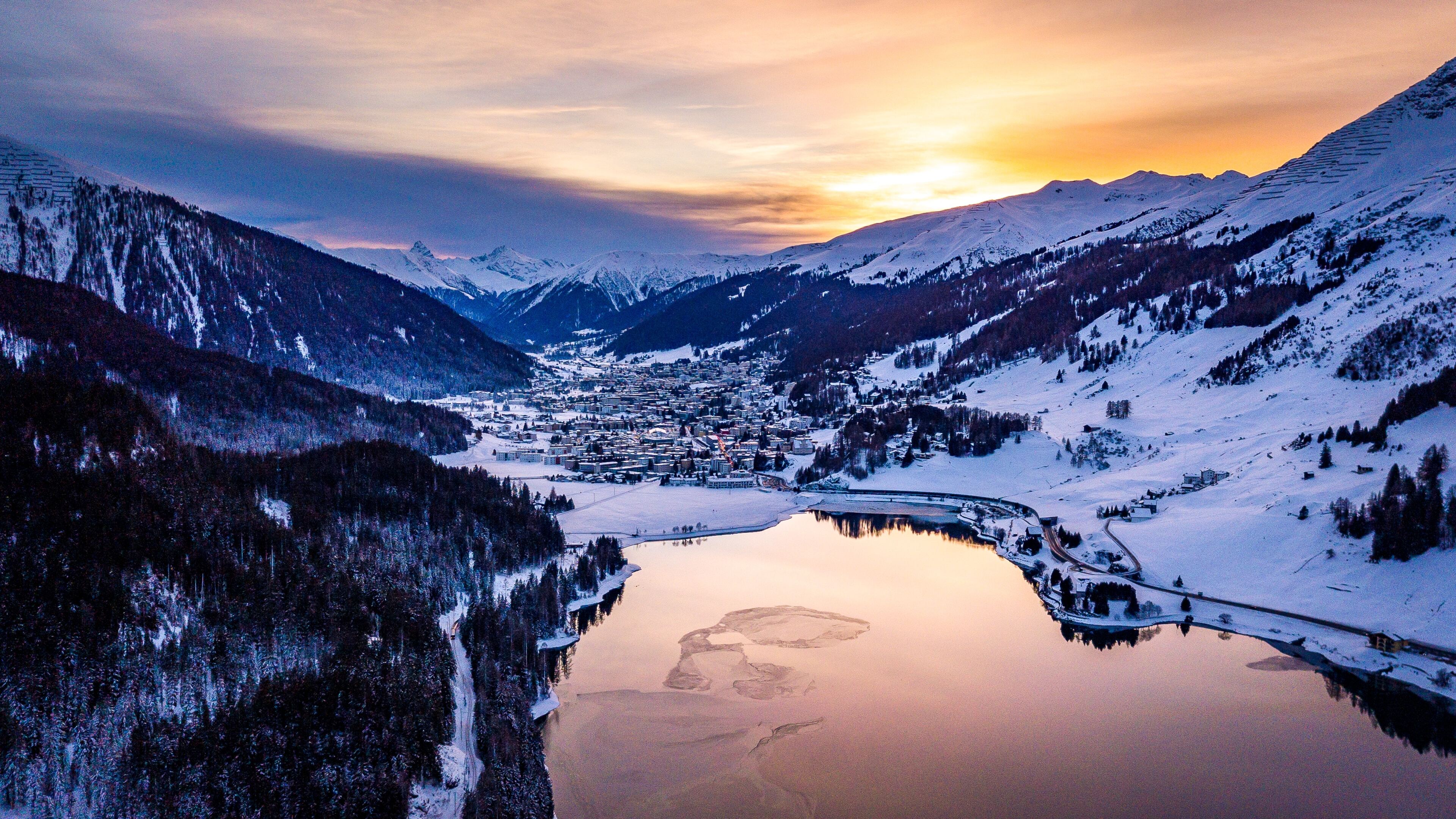 Davos Switzerland 4k 4K , HD