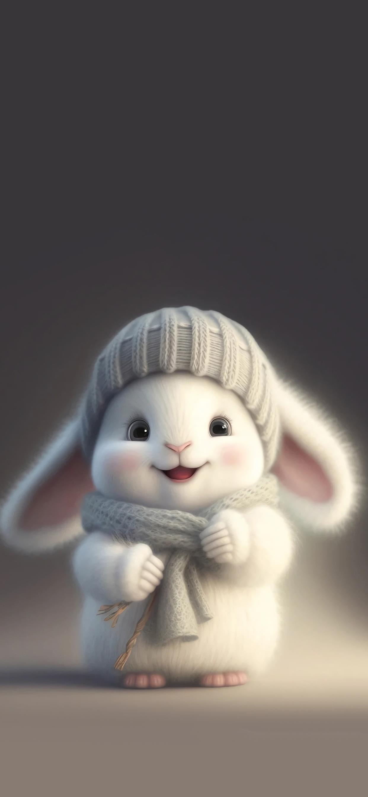 Cute Art Wallpaper. Rabbit HD 4K