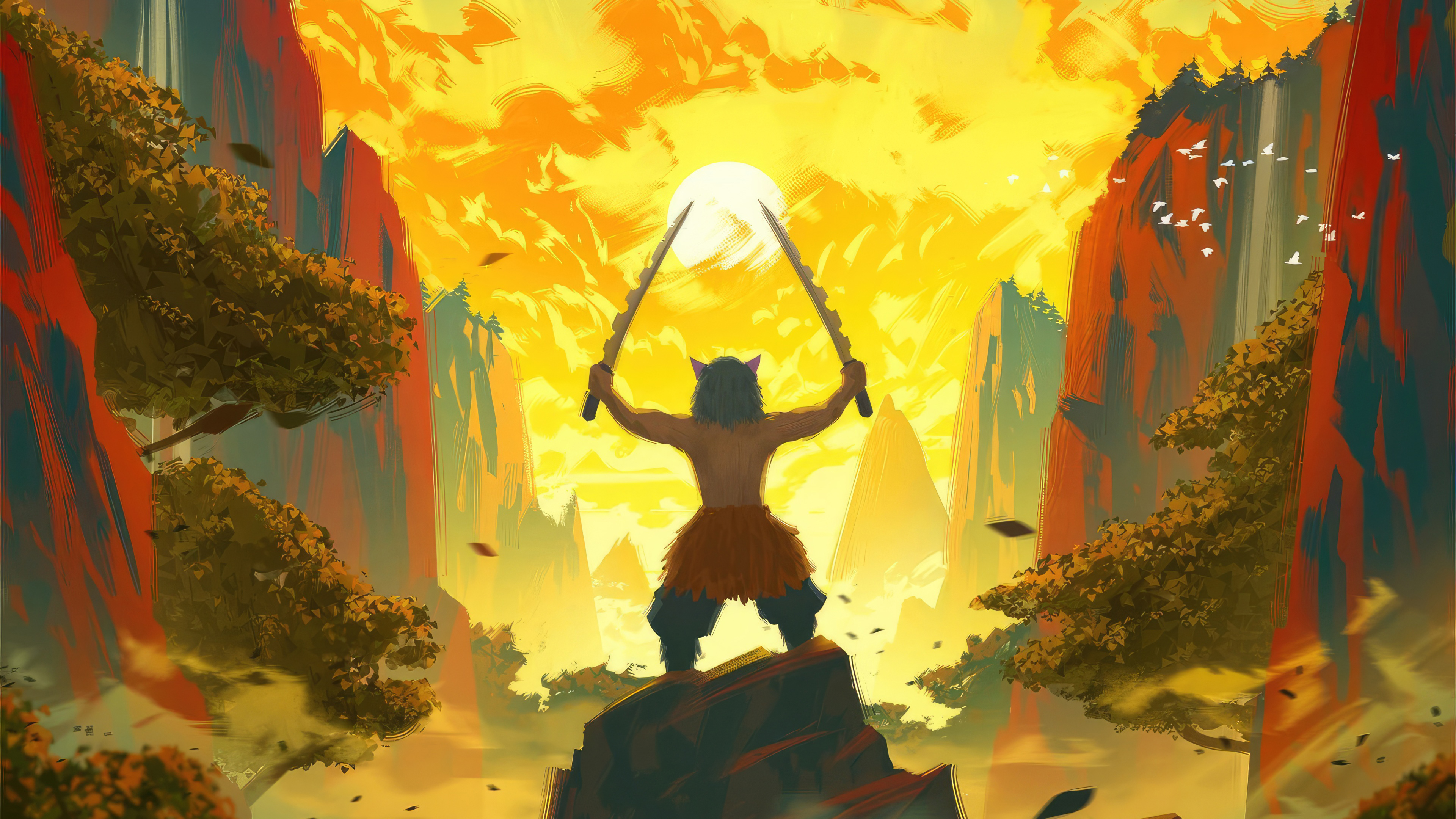 Inosuke Demon Slayer Wallpaper, HD Anime