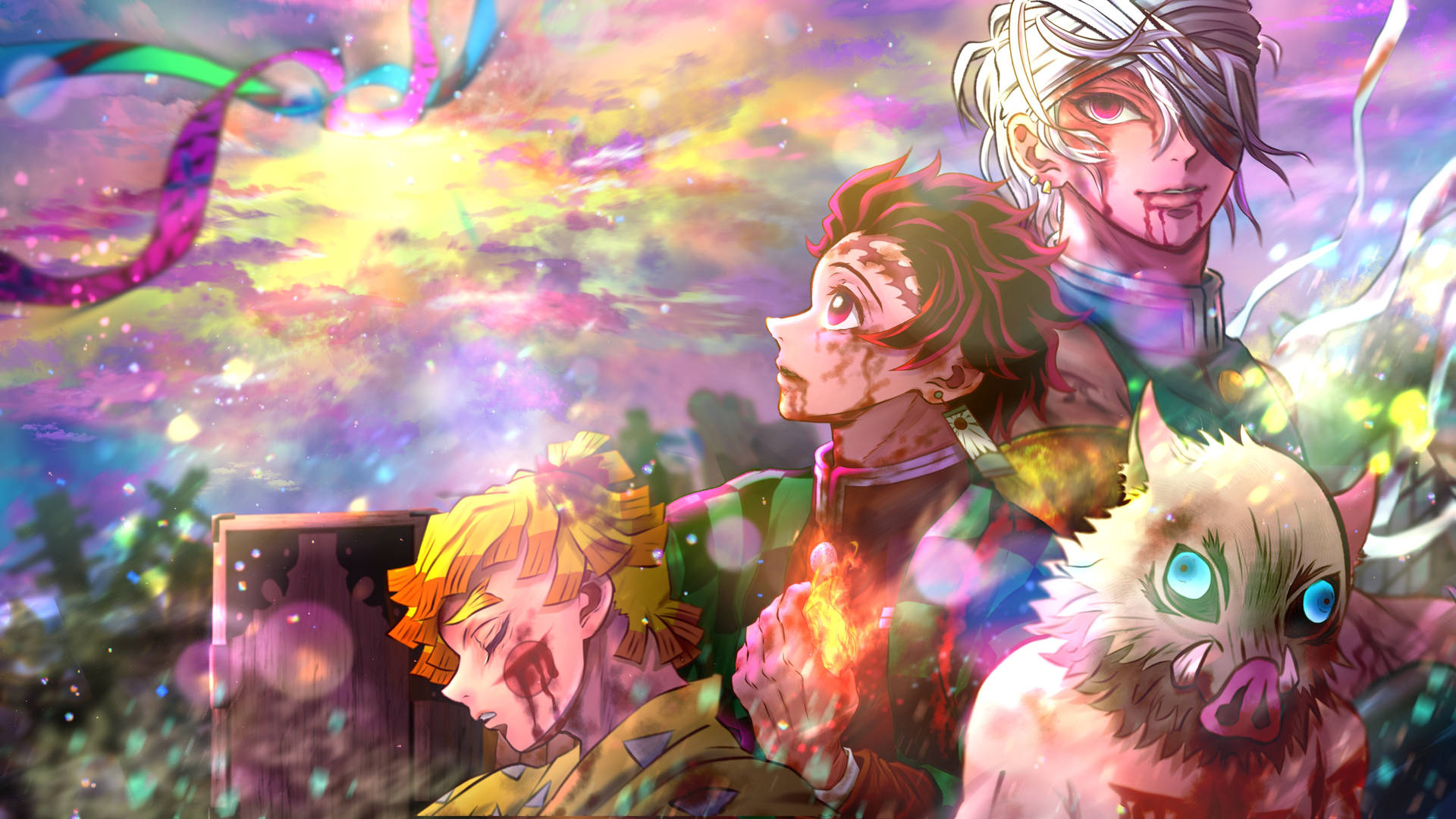 Download Demon Slayer Inosuke Laying