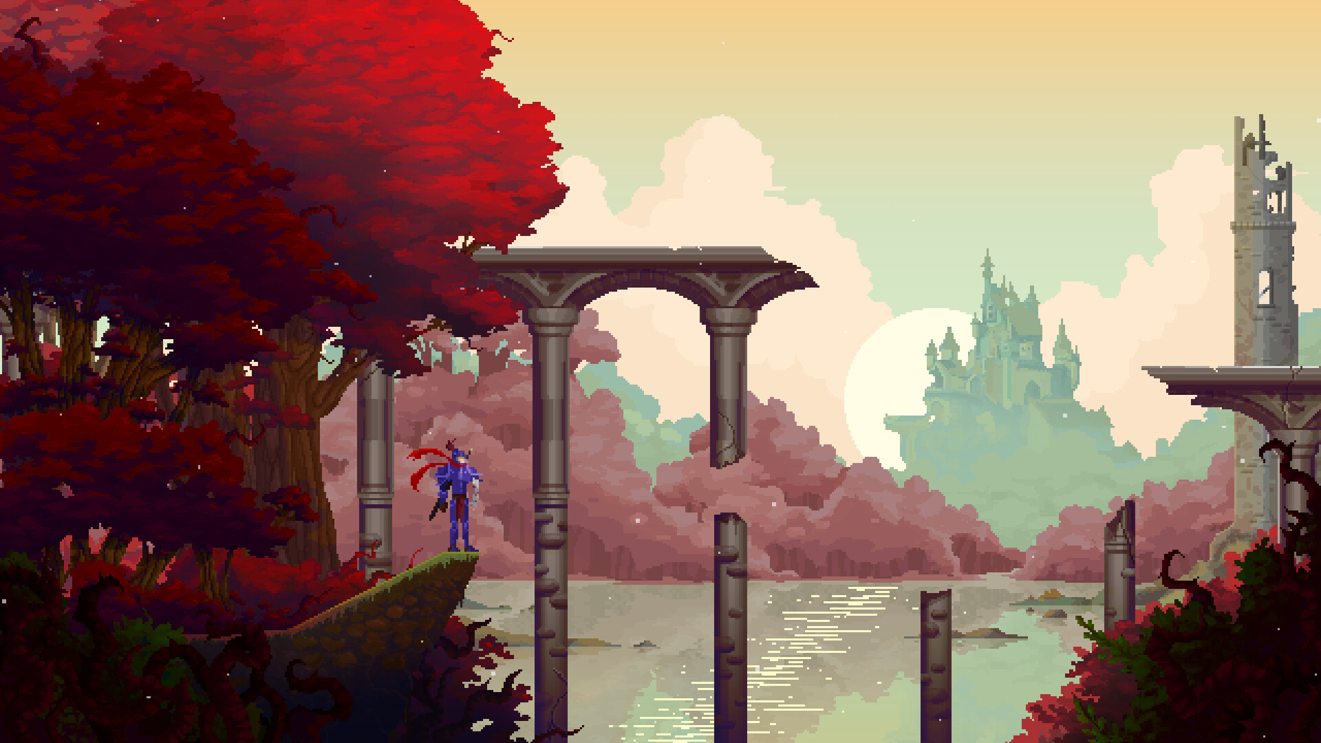 Pixel Paradise HD Wallpaper