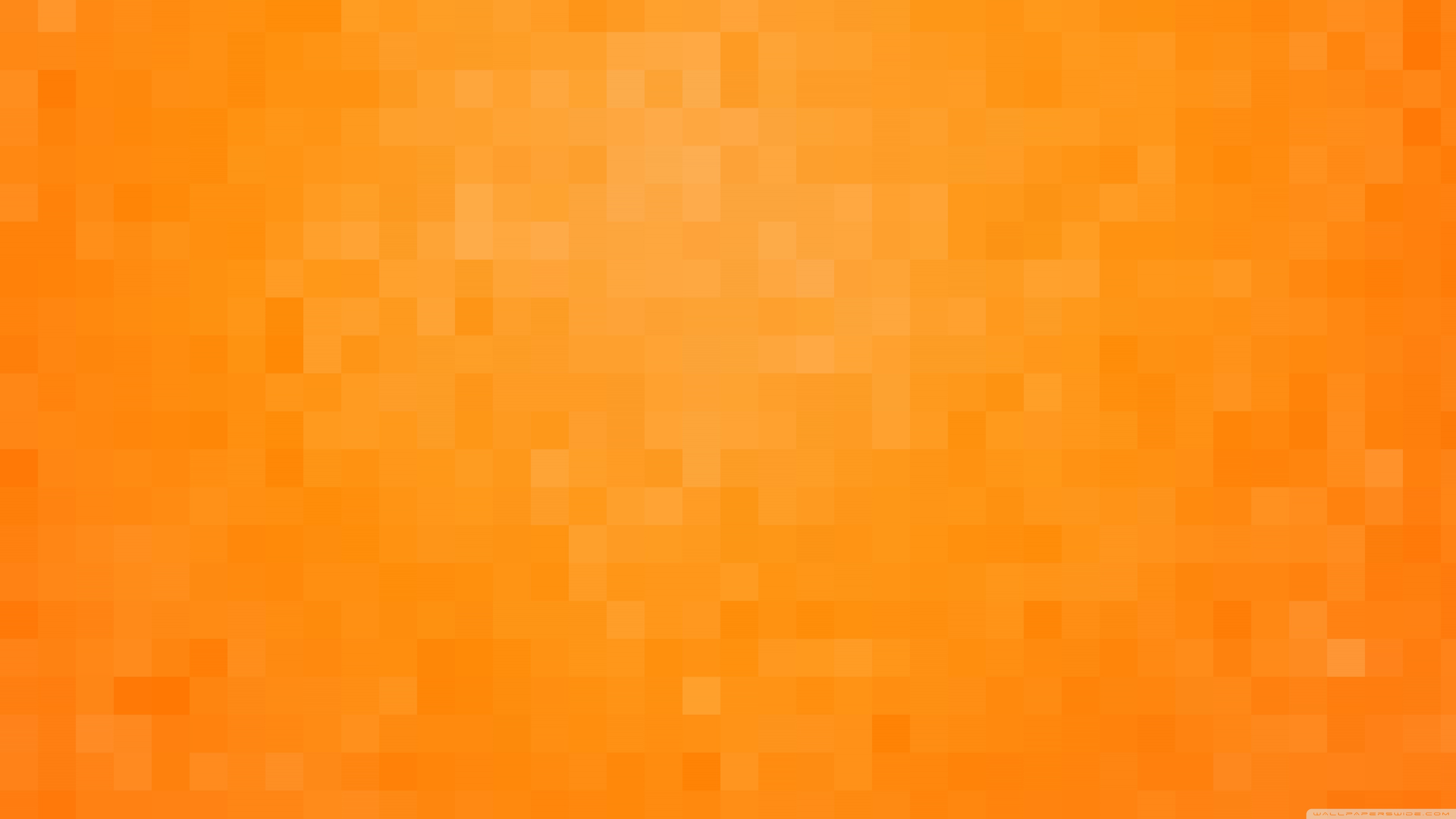Orange Pixelated Background Ultra HD
