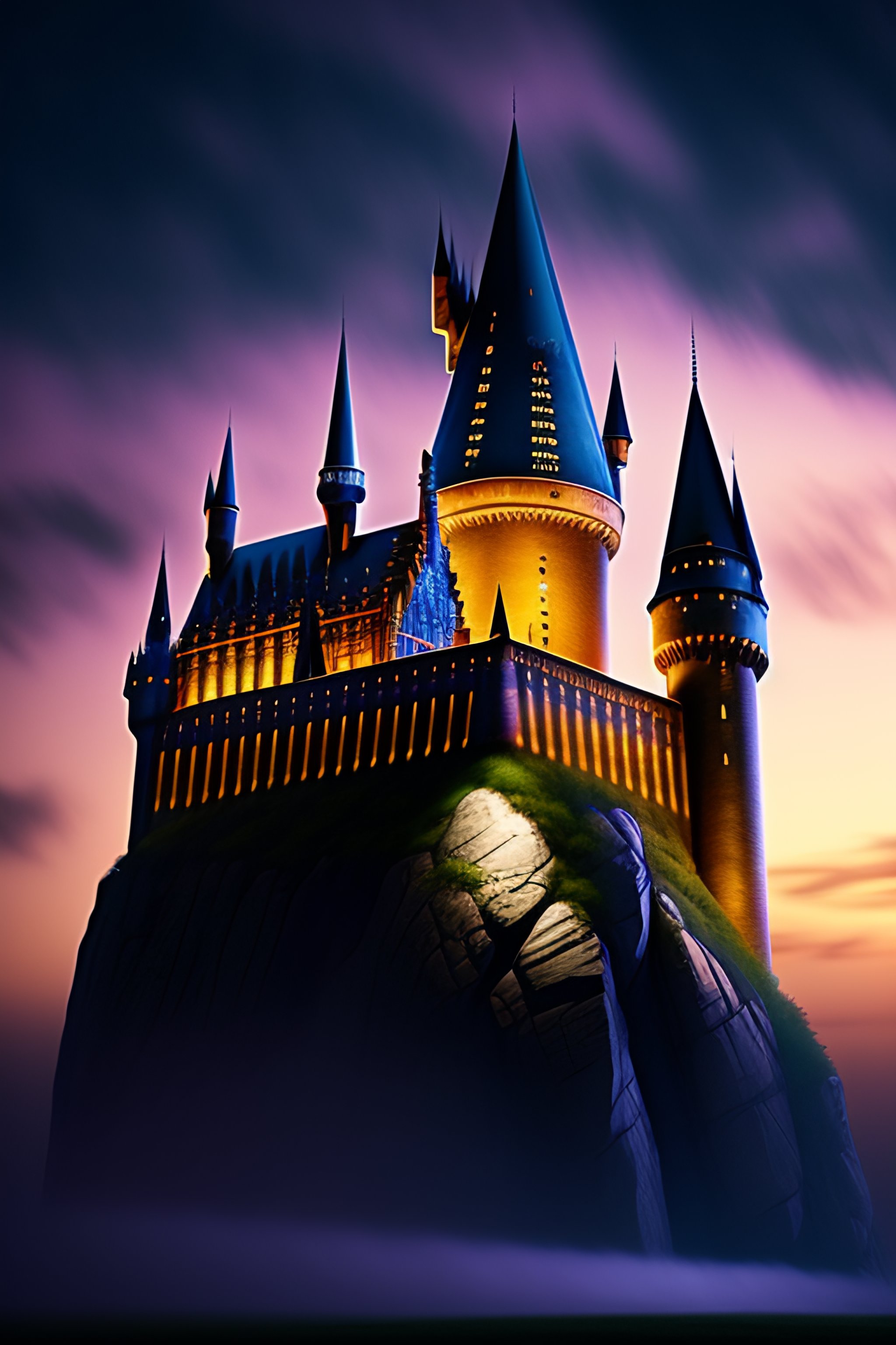 A beautiful picture of Hogwarts castle