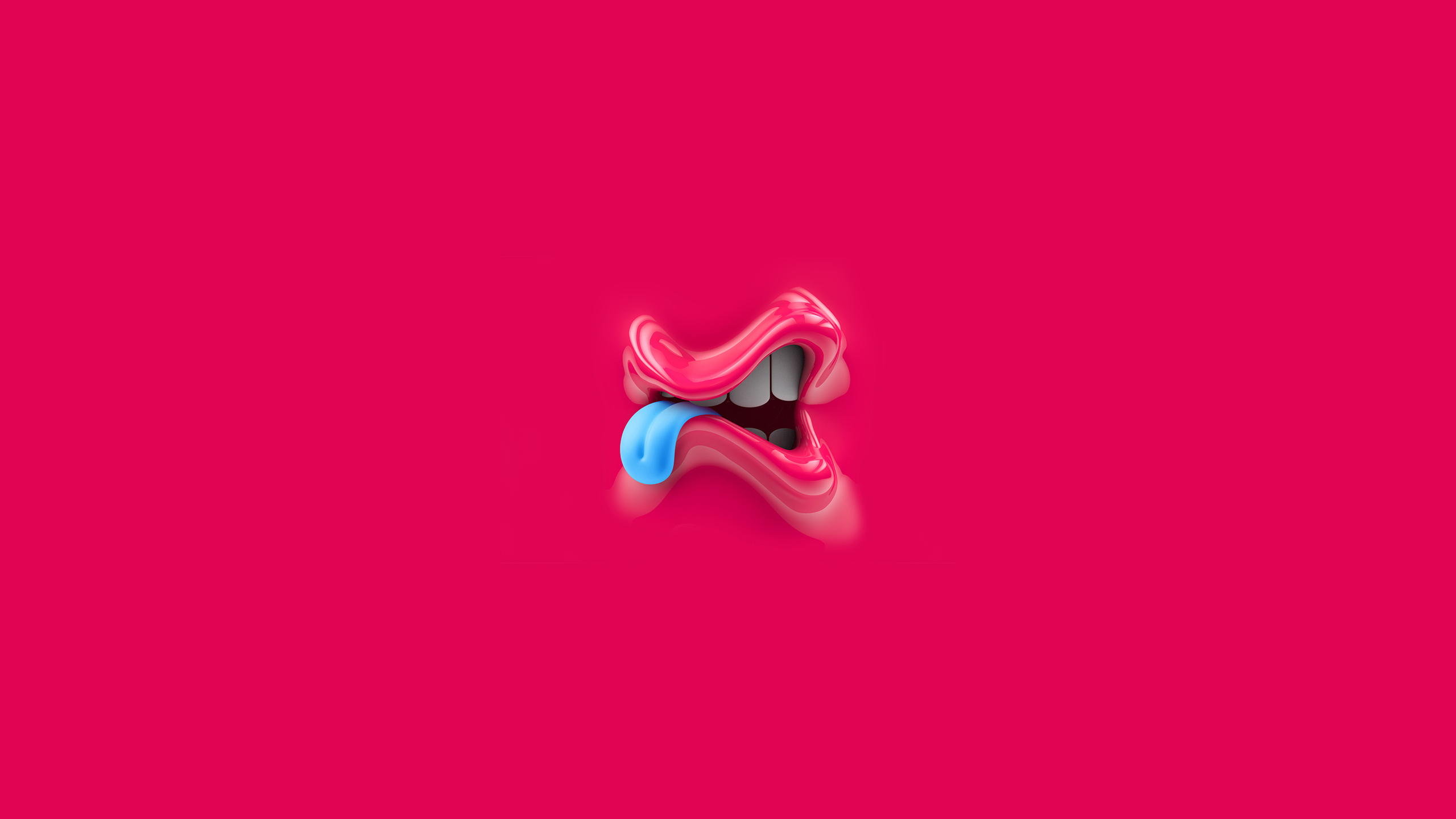 HD desktop wallpaper: Pink, Mouth