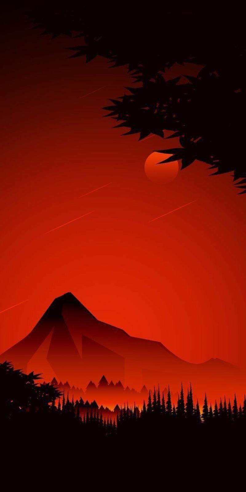 Awesome iPhone 11 Red Anime Wallpaper