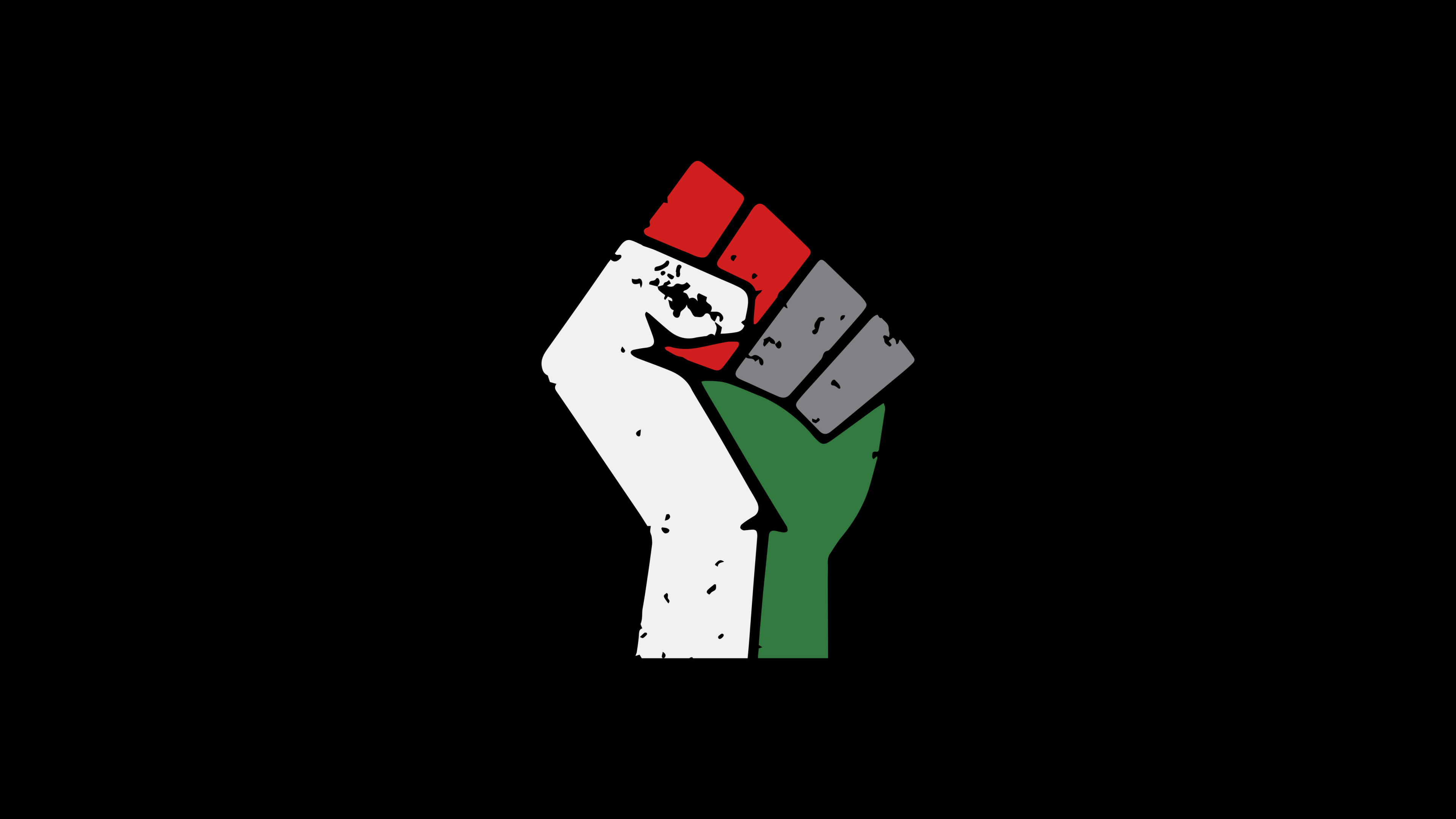 Free Palestine Fist 5K Wallpaper