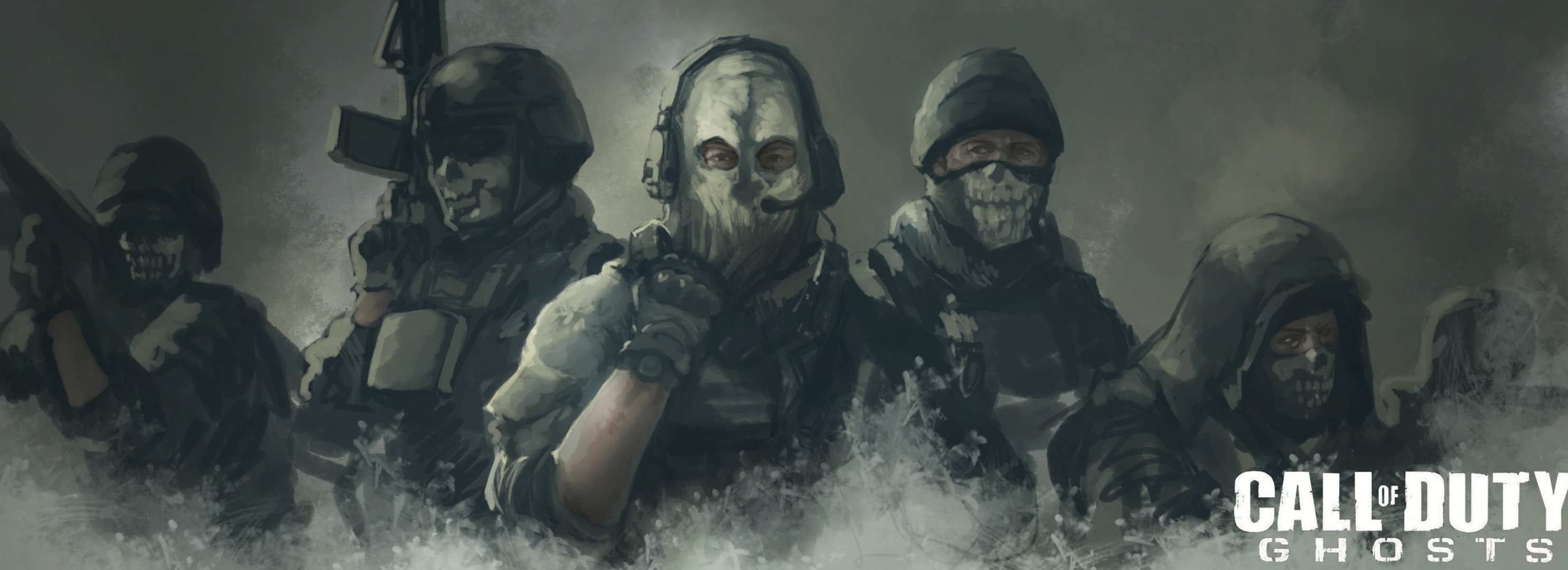 Wallpaper mask, call of duty, art