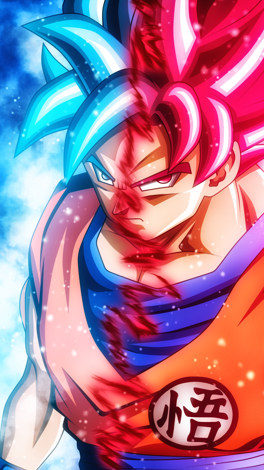 Super Saiyan God Phone Wallpaper