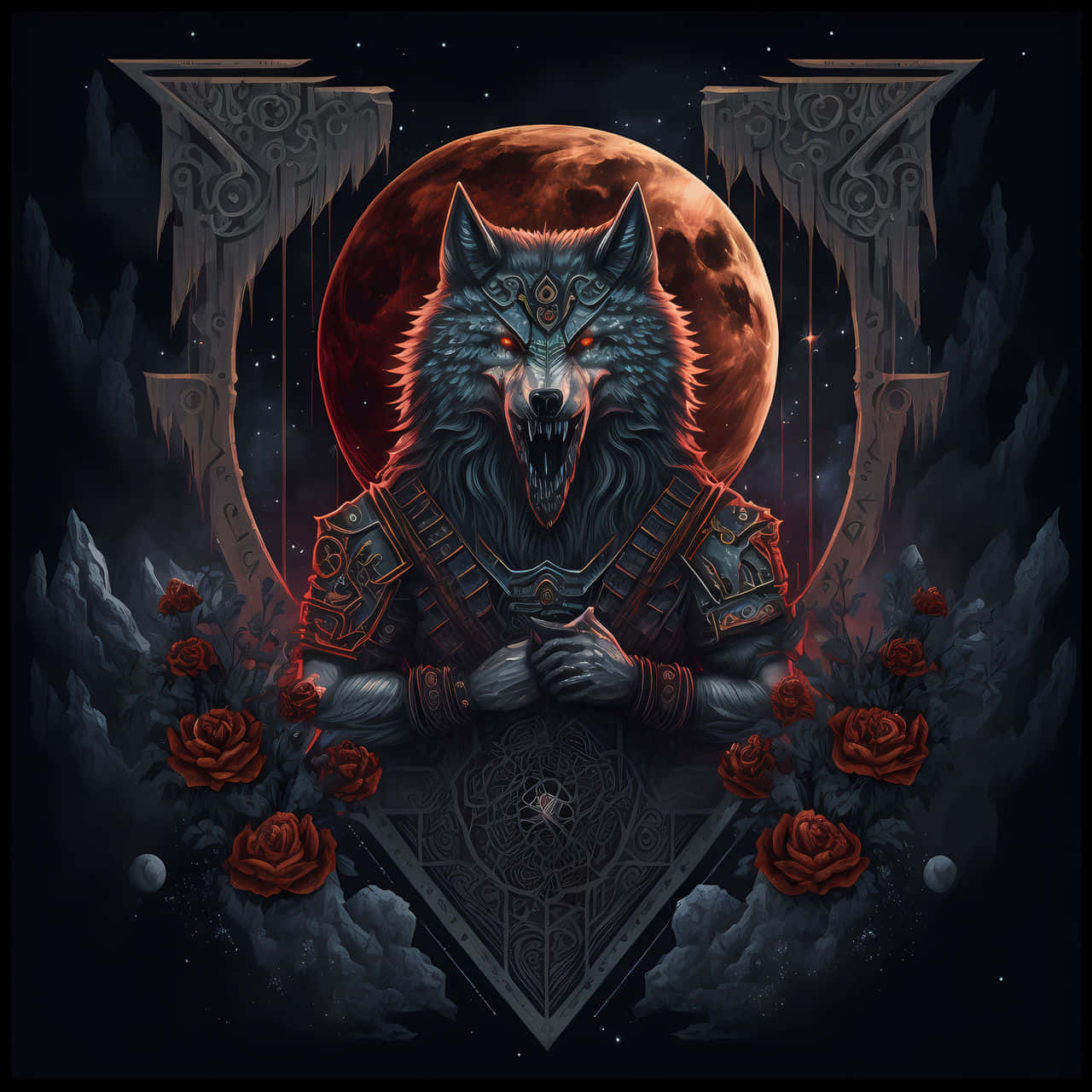 Download Fierce and Majestic Angry Wolf