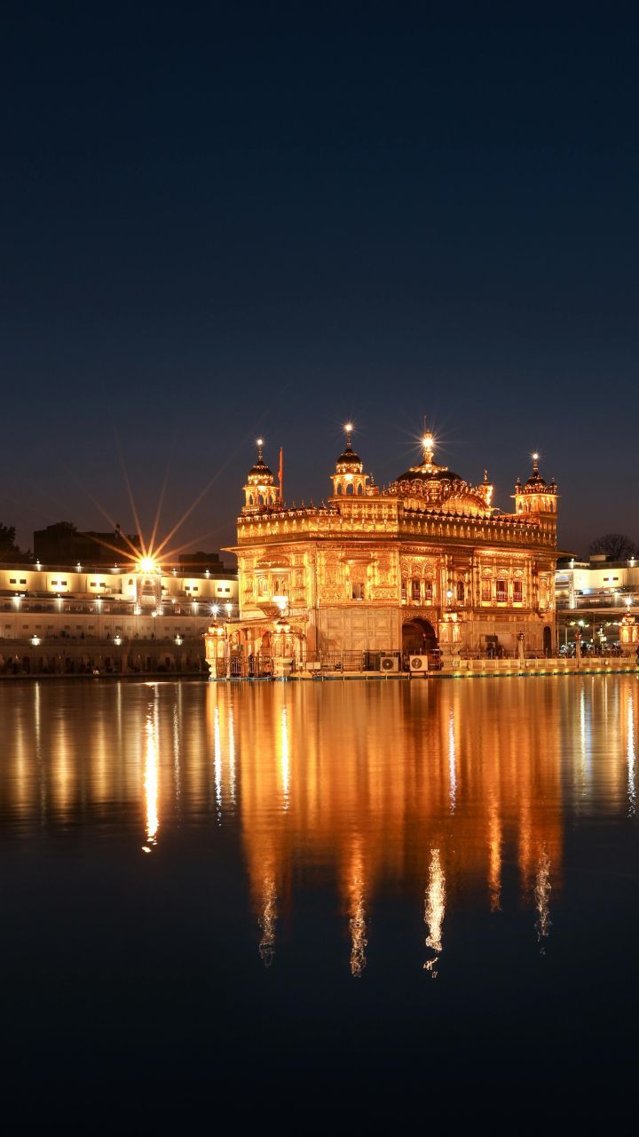 Golden Temple At Night Is Architectural