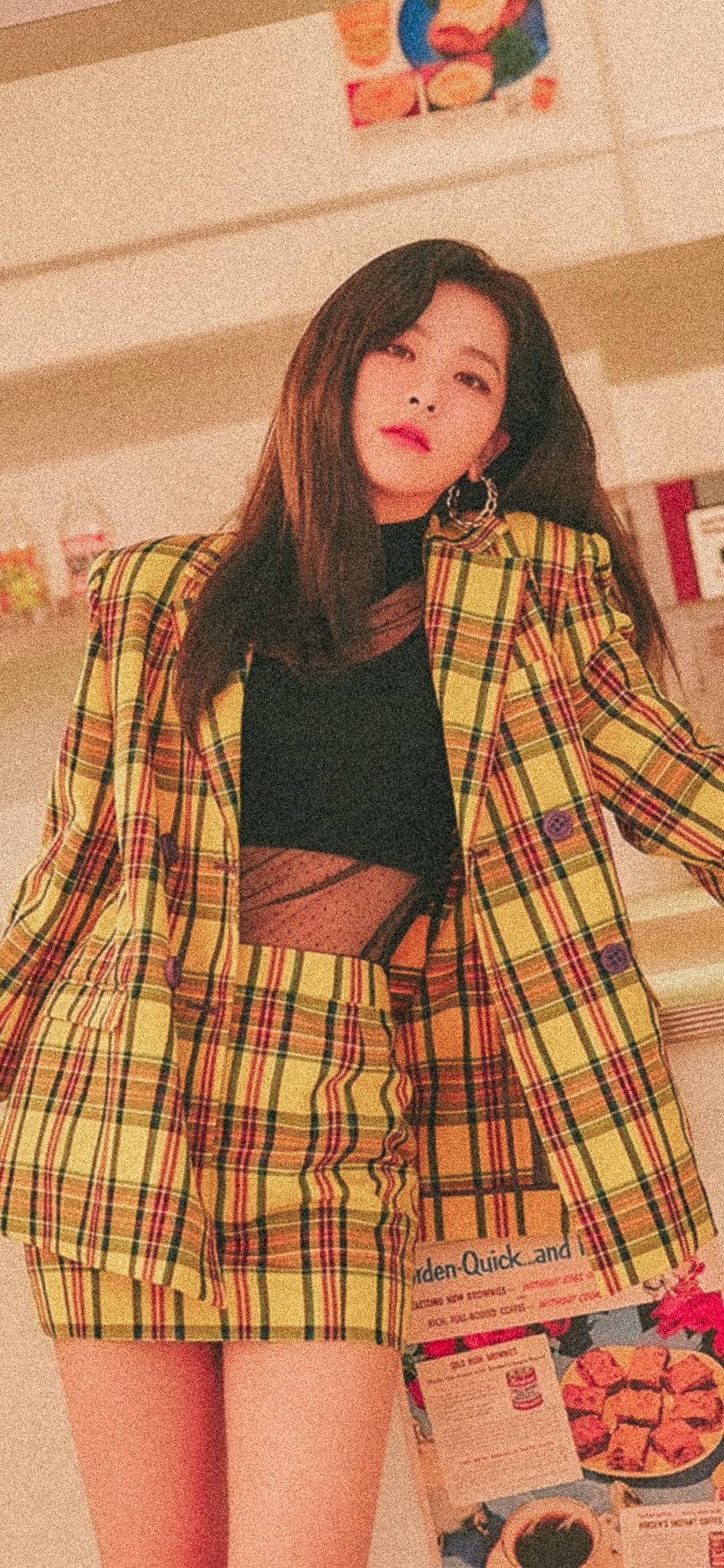 Yellow aesthetic, iPhone background