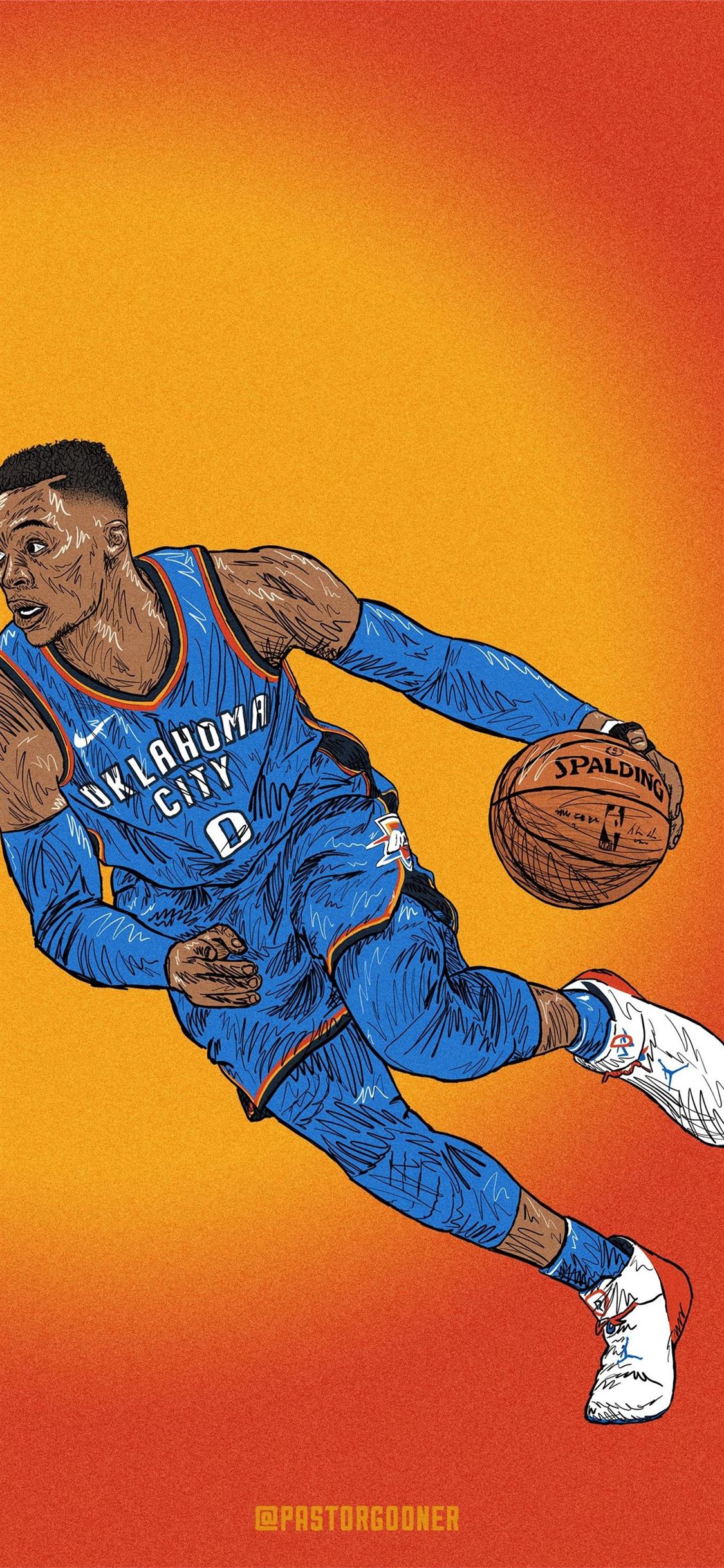 Best Russell westbrook iPhone X HD