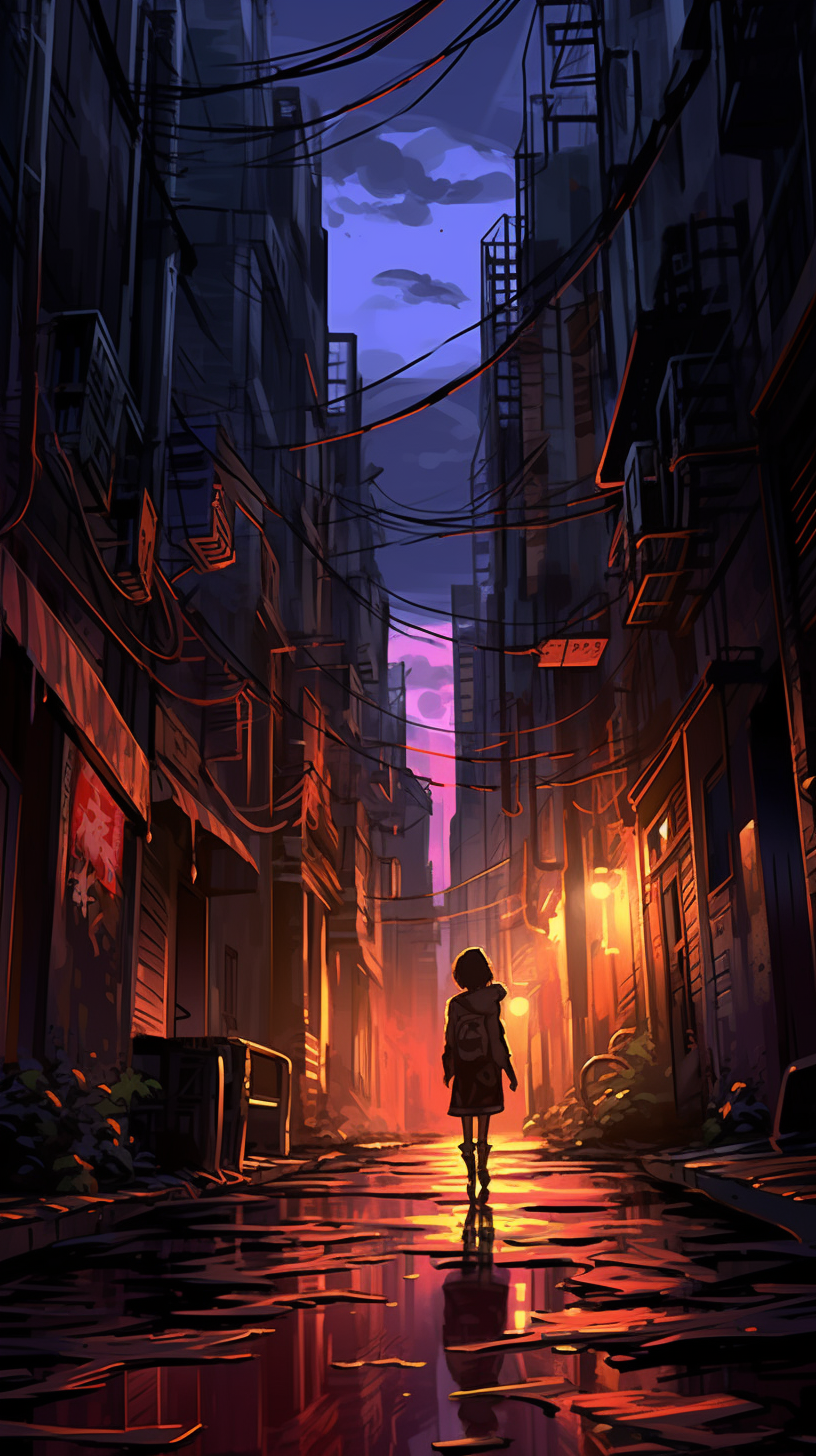 Manhua Horror Night Alleyway