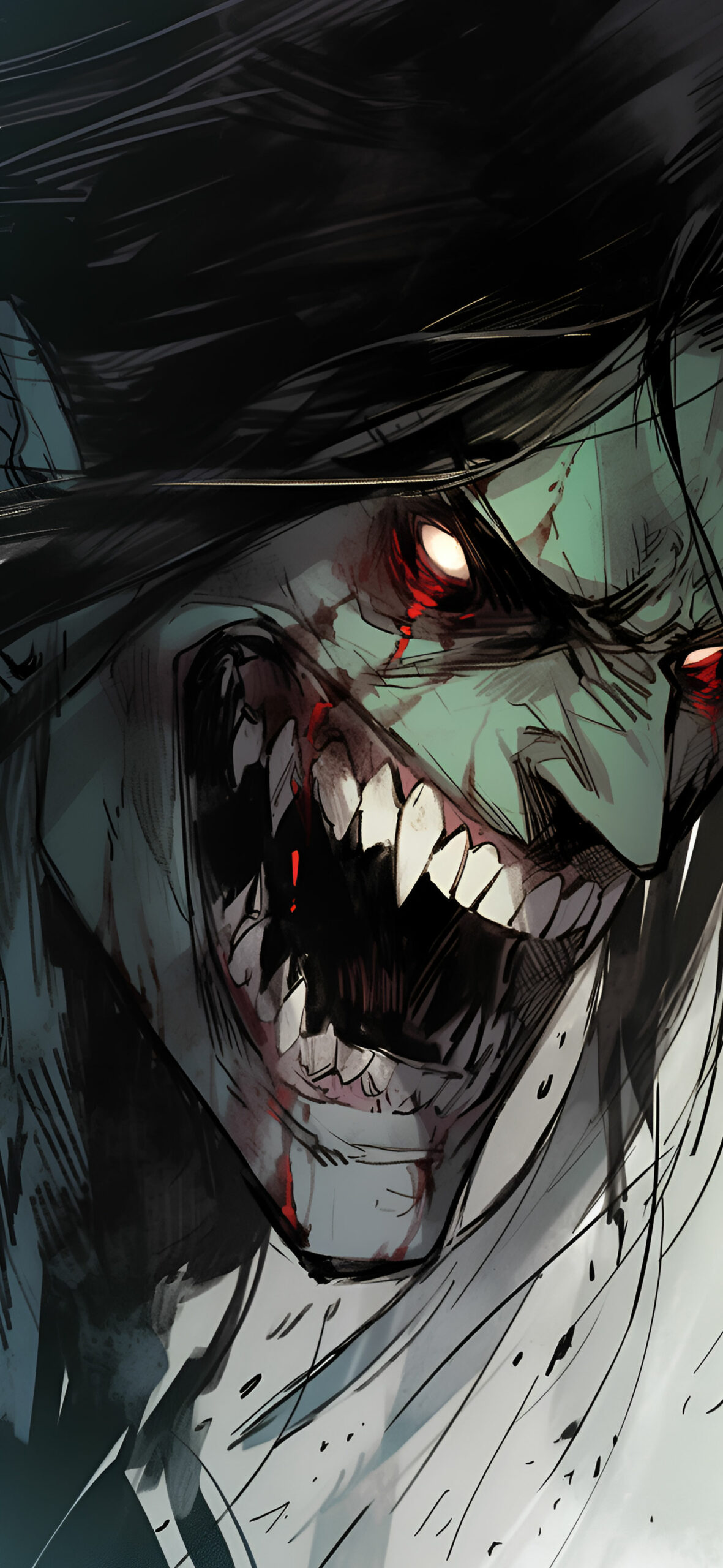 Halloween Scary Dracula Art Wallpaper