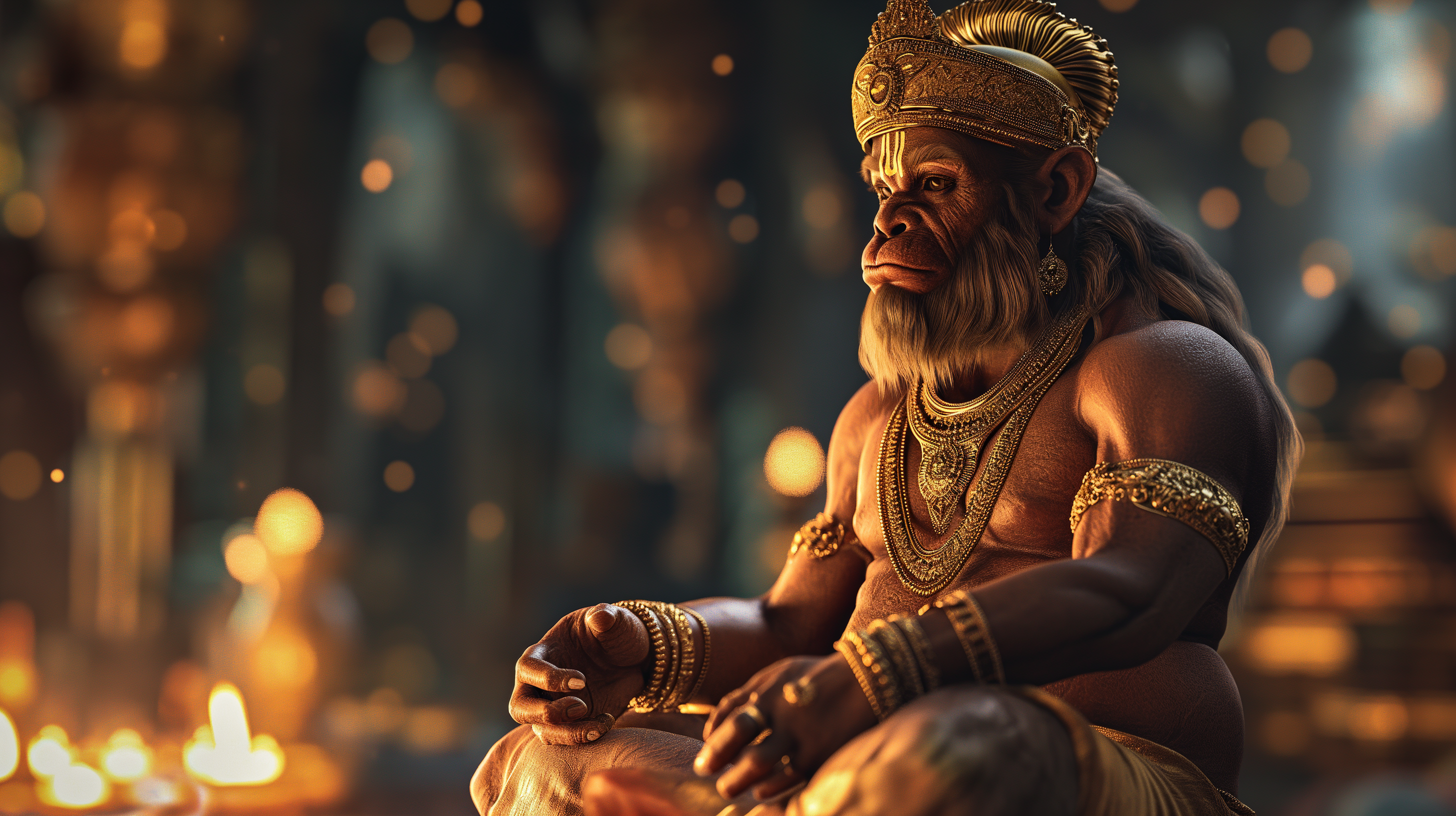 Majestic Lord Hanuman HD Wallpaper