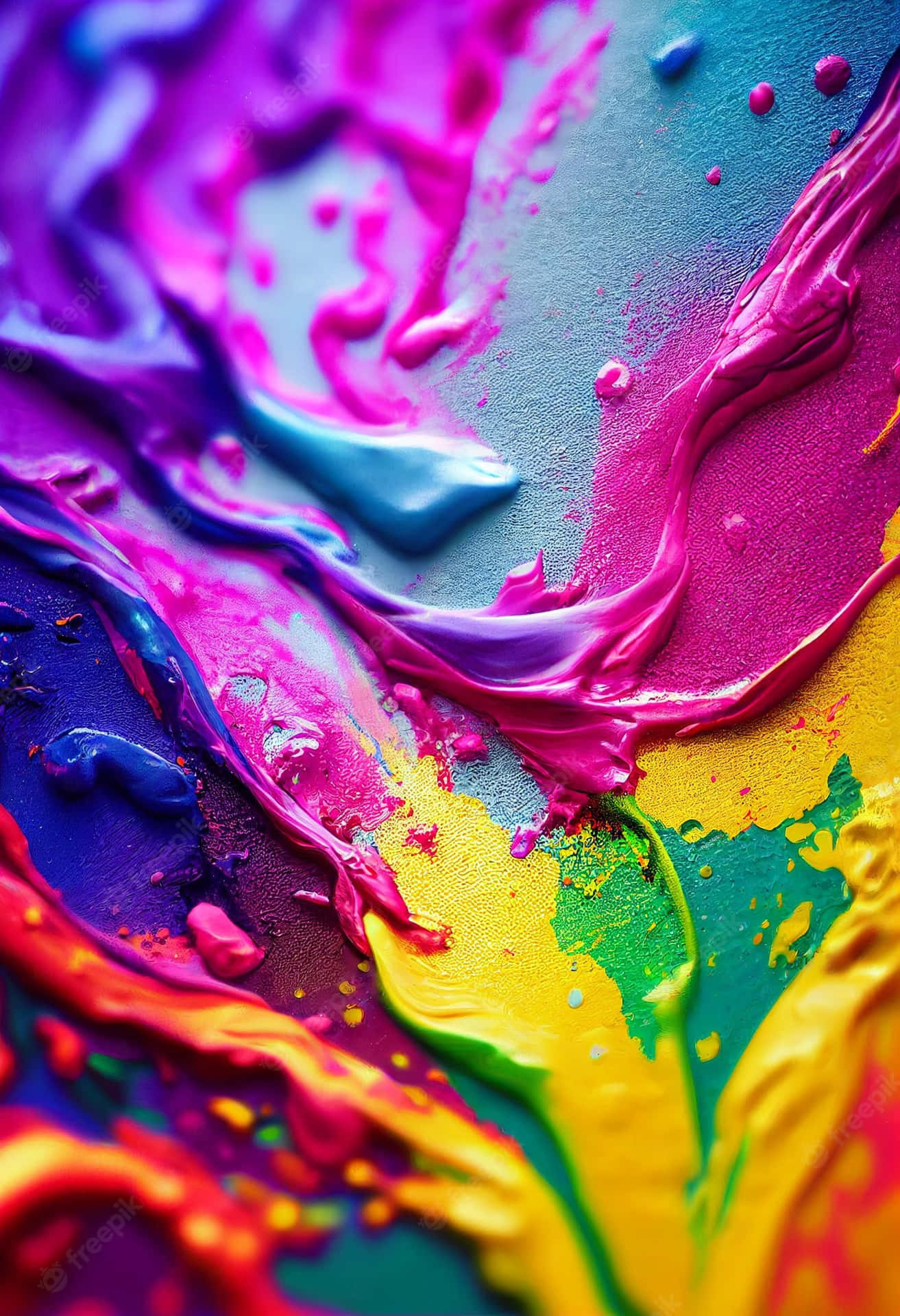 Download A Close Up Of Colorful Paint