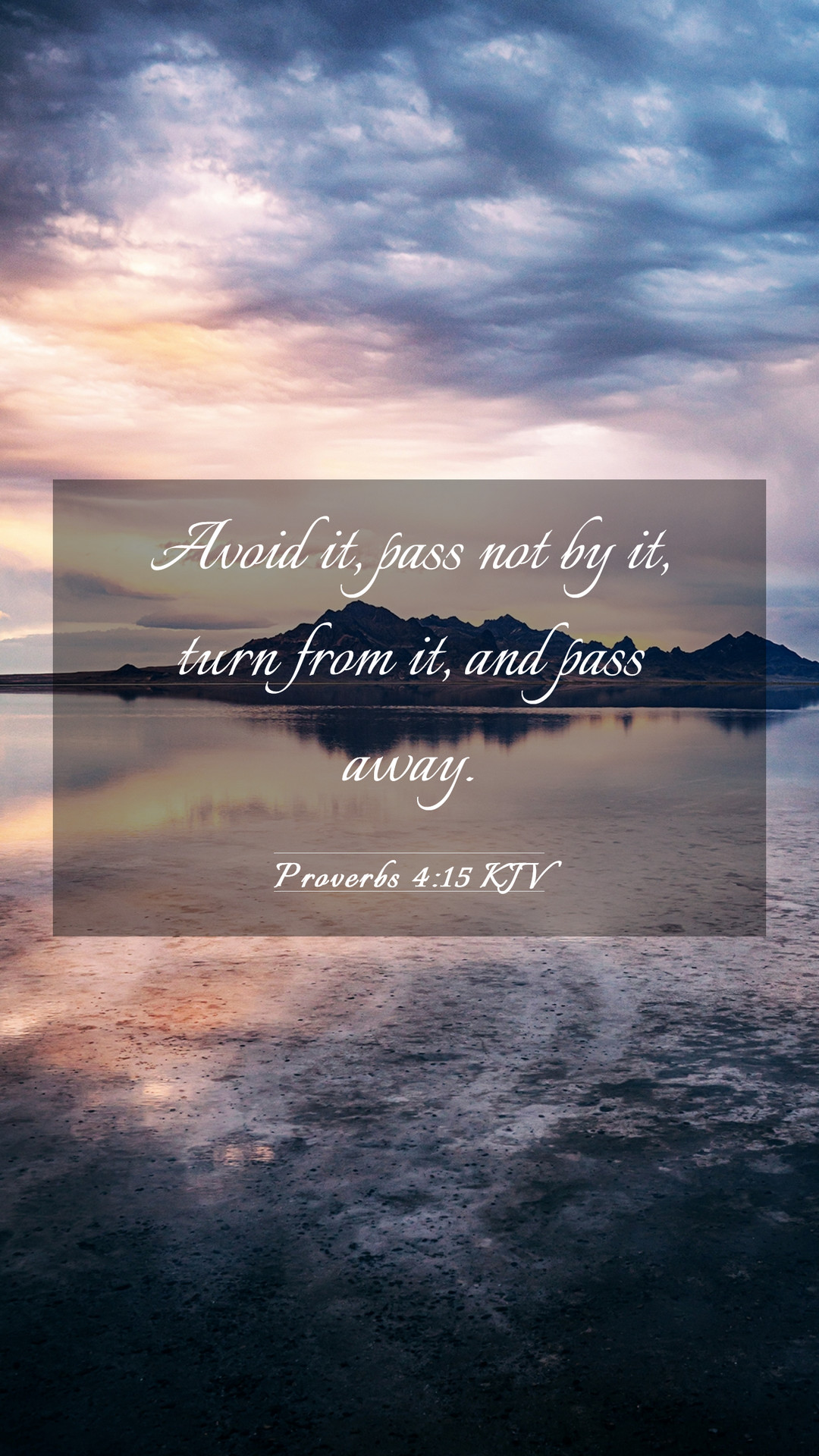 Proverbs 4:15 KJV Mobile Phone
