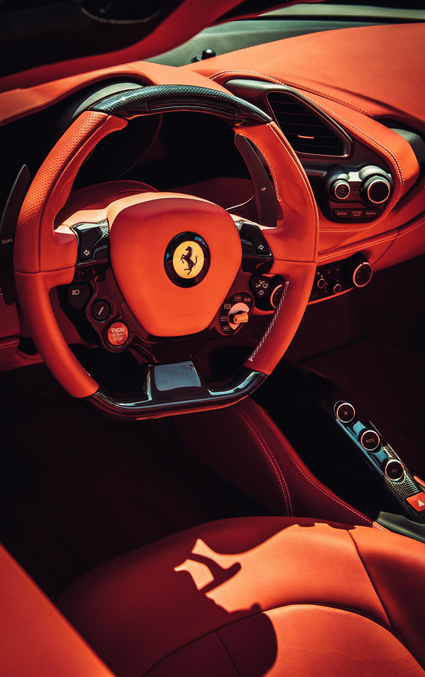Download wallpaper 840x1336 ferrari car