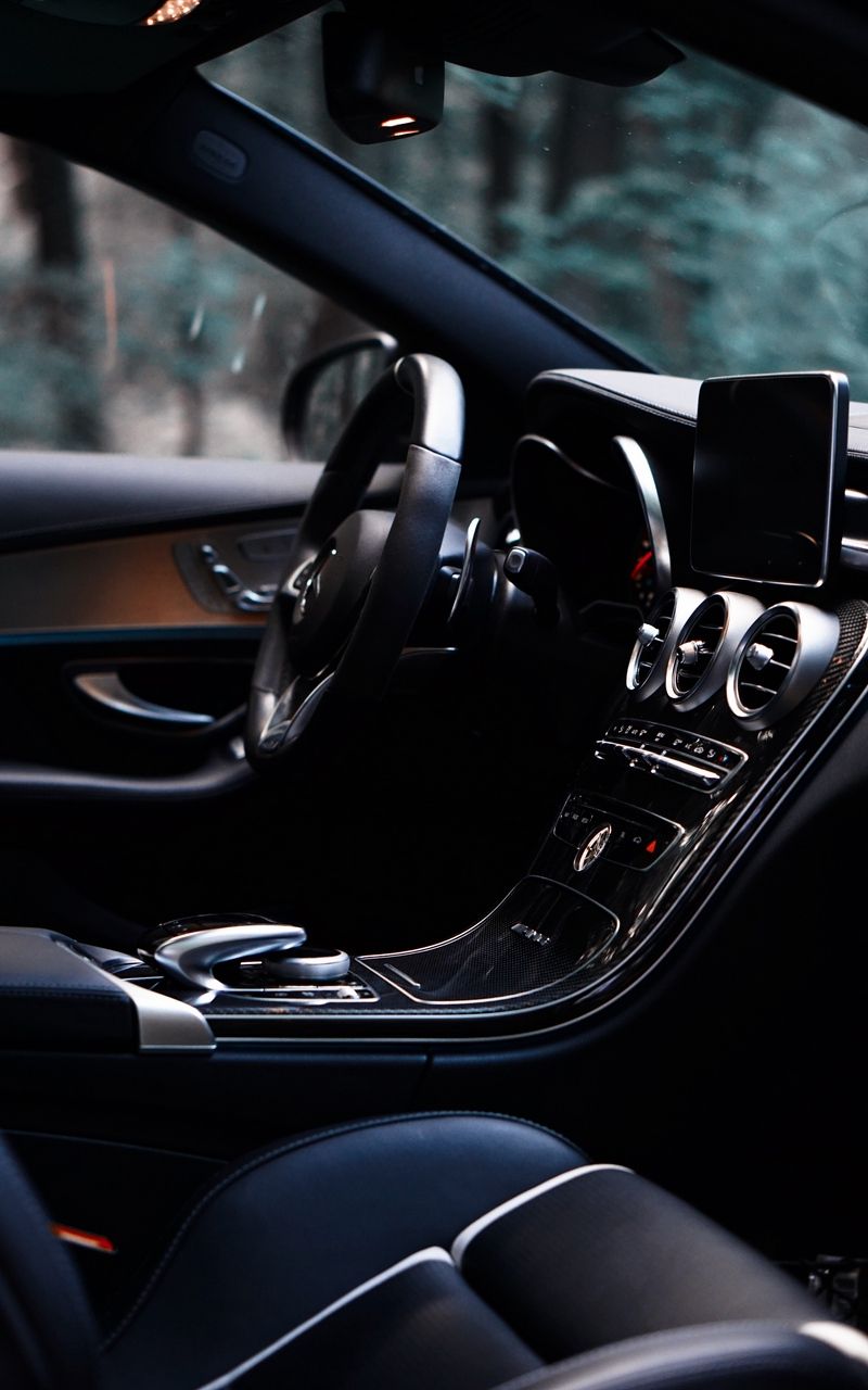 Wallpaper steering wheel interior