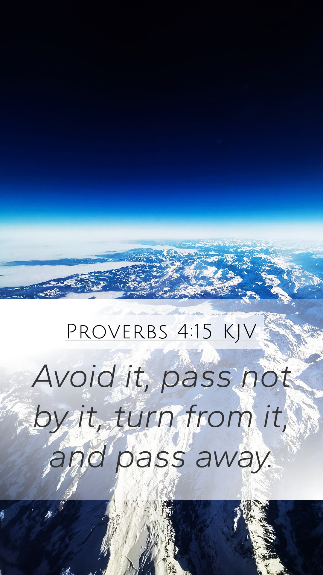 Proverbs 4:15 KJV Mobile Phone