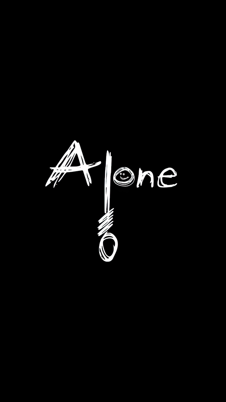 Alone Dark Typography 4k