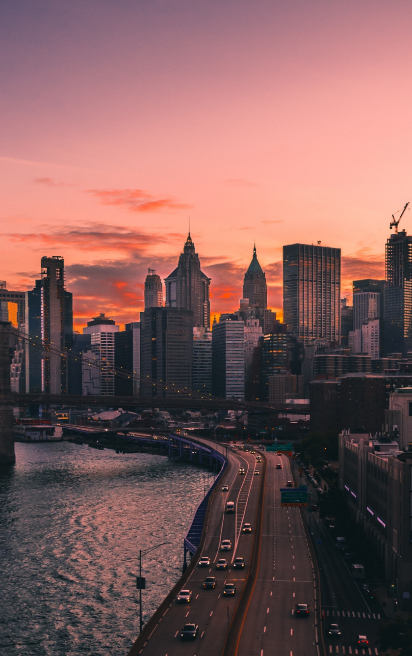 Download wallpaper 840x1336 sunset